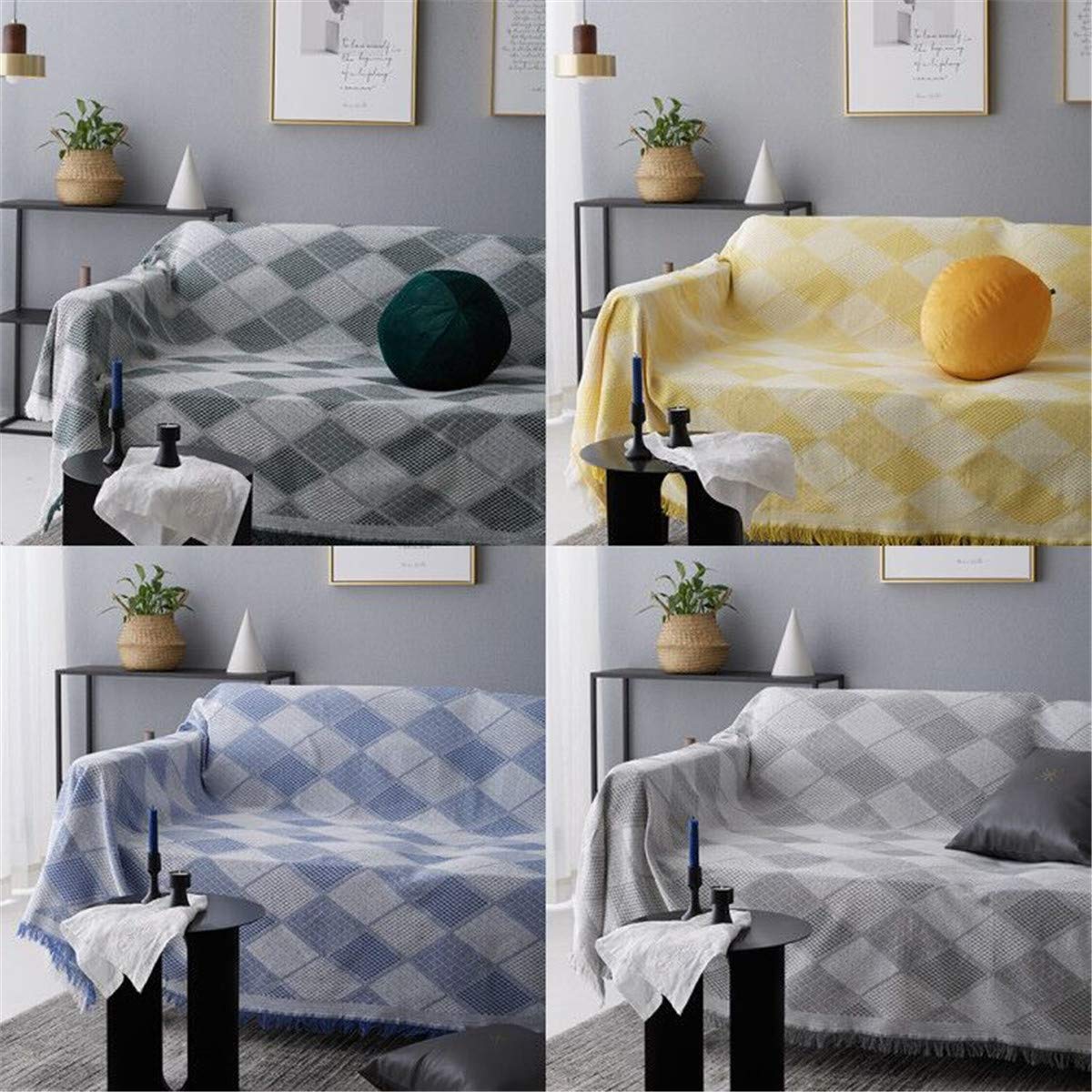 Grand Plaid Canapé Jeté Couvre Sofa 90x90cm - Doux Et Déco Morbuy Rouge Pour Protection Meubles