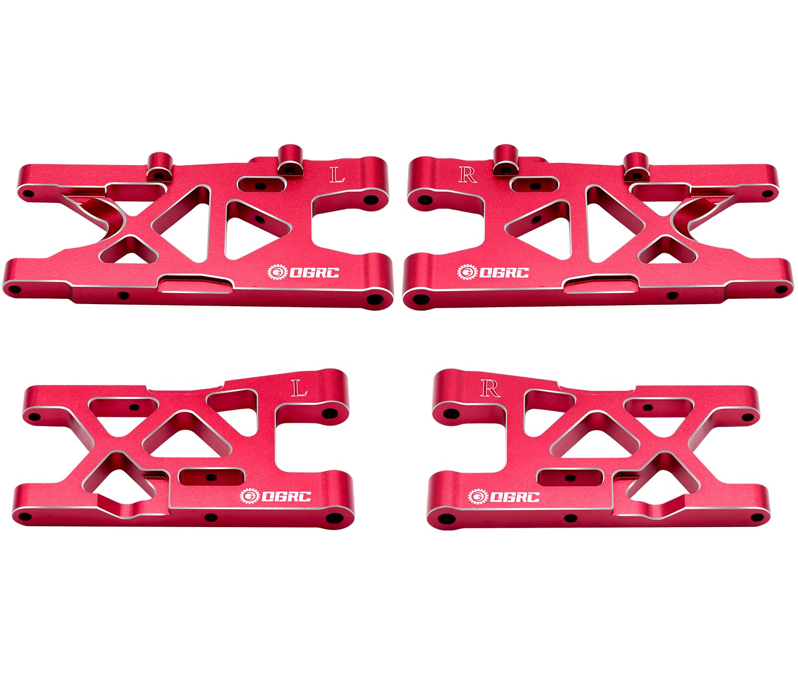 Full Aluminum Suspension Upgrade Kit For Traxxas X-Maxx 8S With WideMAXX - Arms, Steering Rods, Dog Bones, 110-Piece Set (Green)