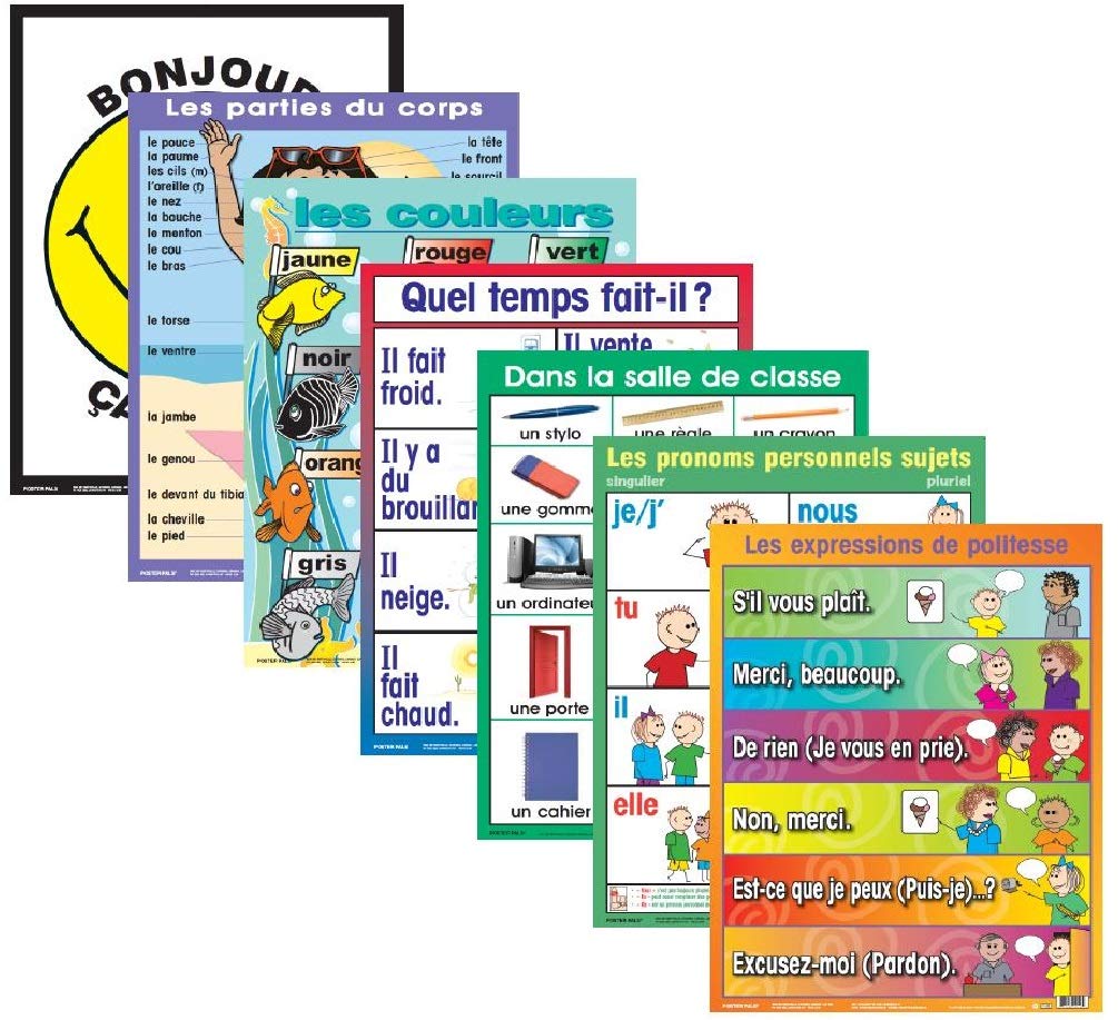 French Classroom Posters - No 1 (7 pk)