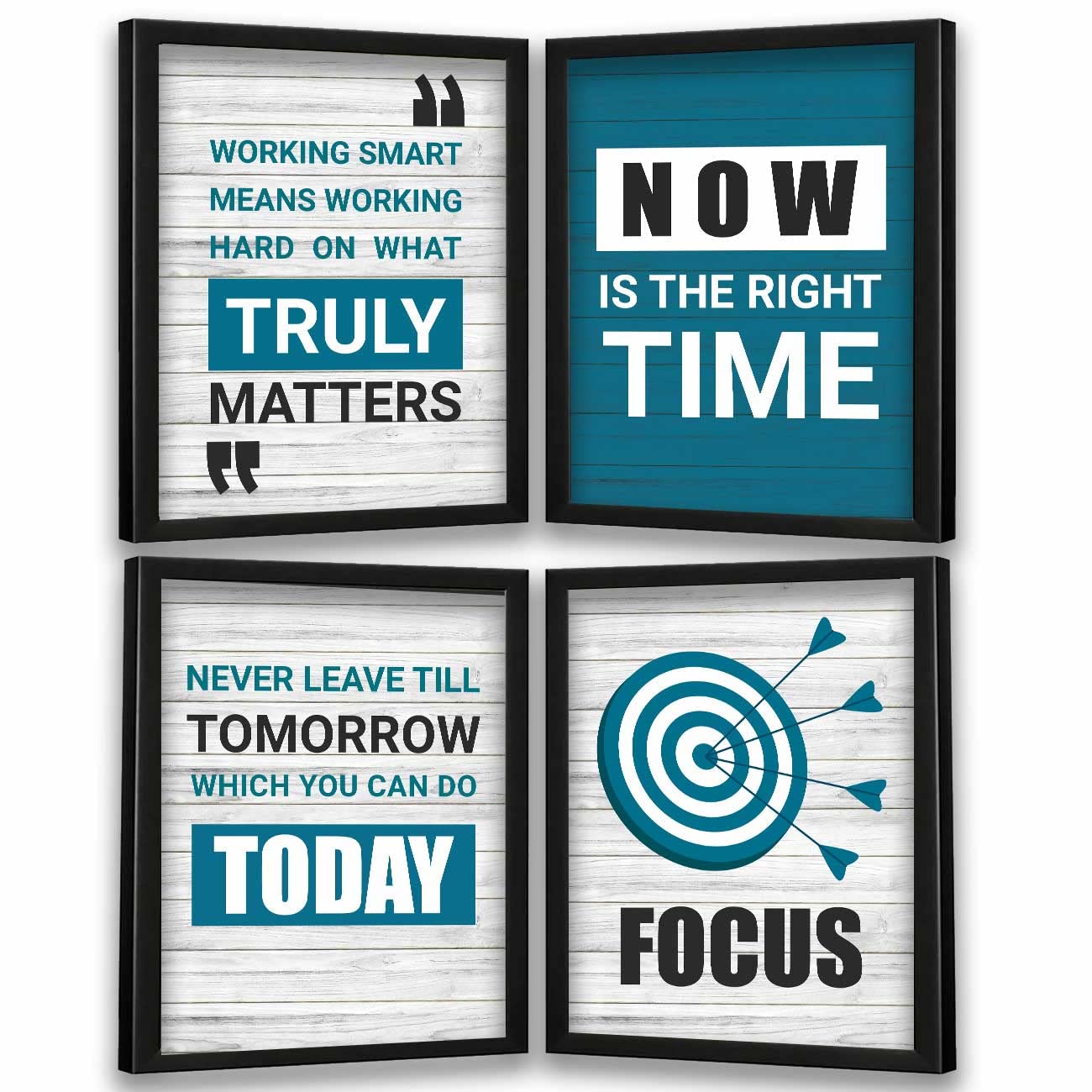 kotart Motivational Quotes Framed Posters for Home and Office Wall
