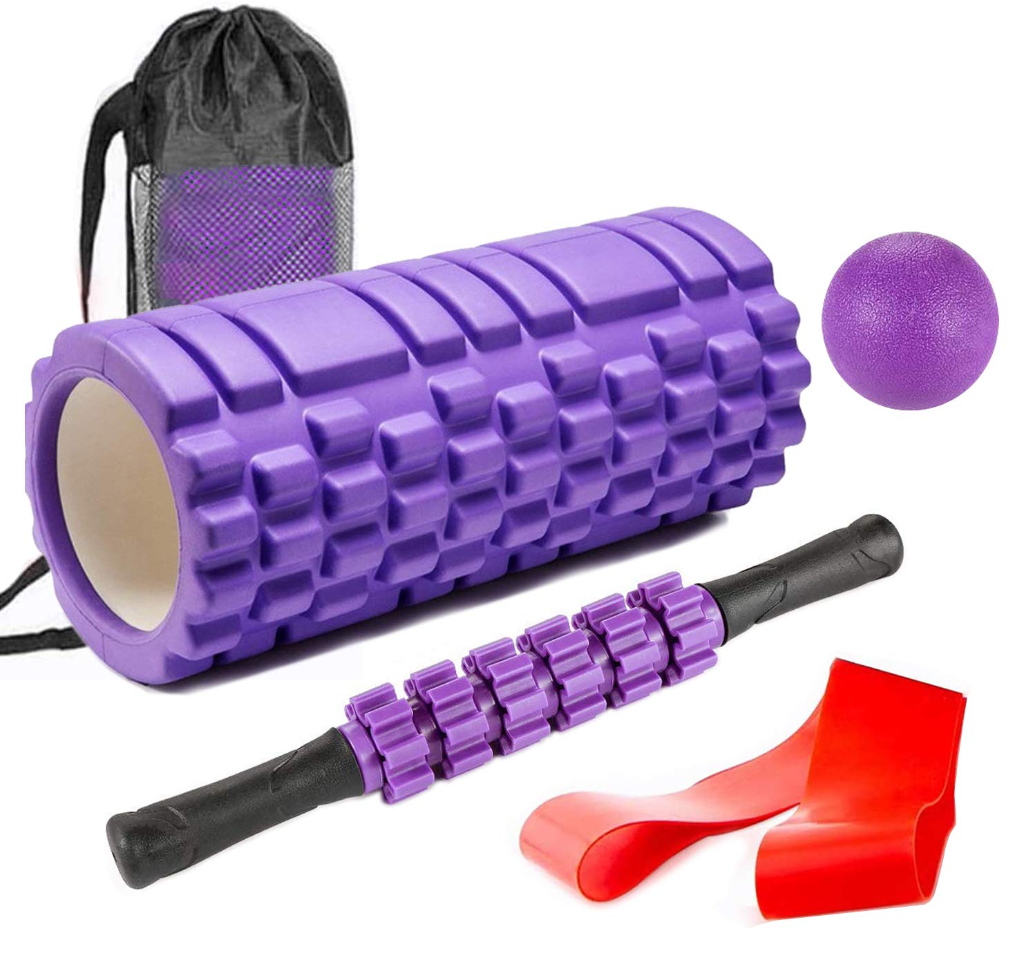 Amazon | フォームローラー ストレッチ ポール 筋膜リリース 5点セット