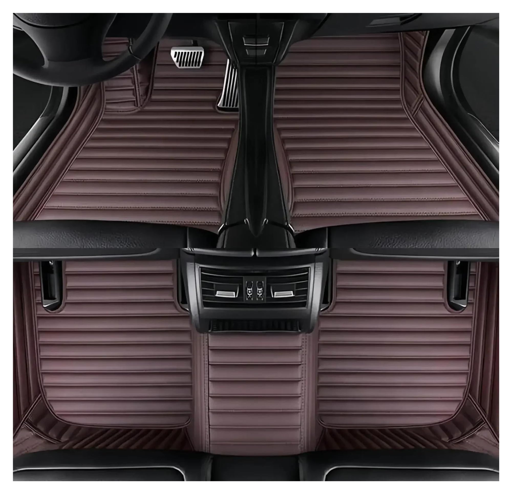 Tapis de sol voiture de luxe style 2 rouge vin pour Toyota Allion T260 protection intégrale