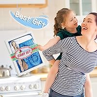 Vista 7 de Regalos para niñas de 2 a 8 años, juego de disfraz de chef para niñas, delantal para niñas, regalos de cumpleaños, Navidad, relleno de calcetines