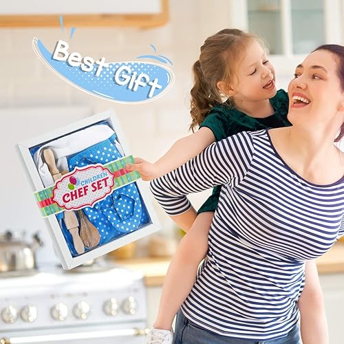 Miniatura 7 de Regalos para niñas de 2 a 8 años, juego de disfraz de chef para niñas, delantal para niñas, regalos de cumpleaños, Navidad, relleno de calcetines