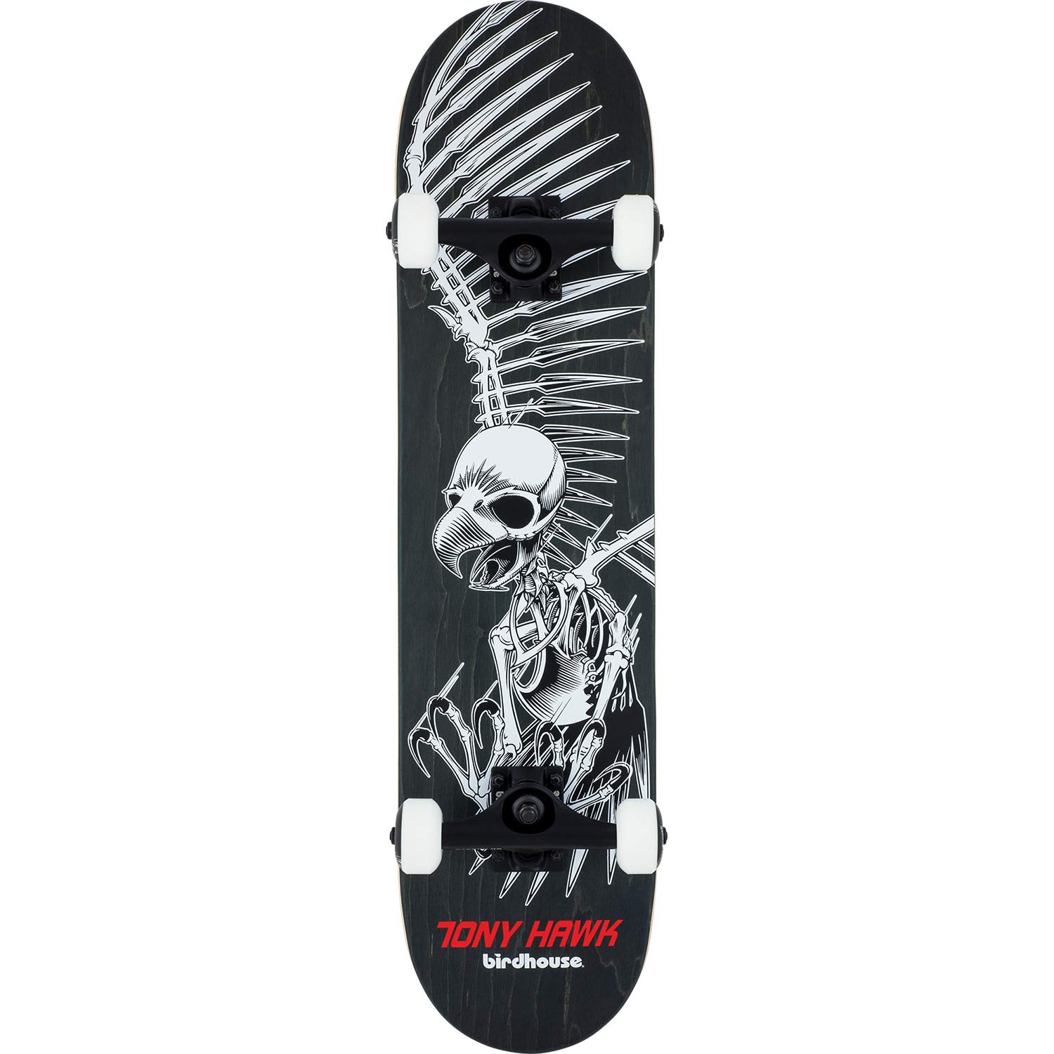Birdhouse Skateboards Tony Hawk Full Skull Black Complete Skateboard - 8 x 31 5