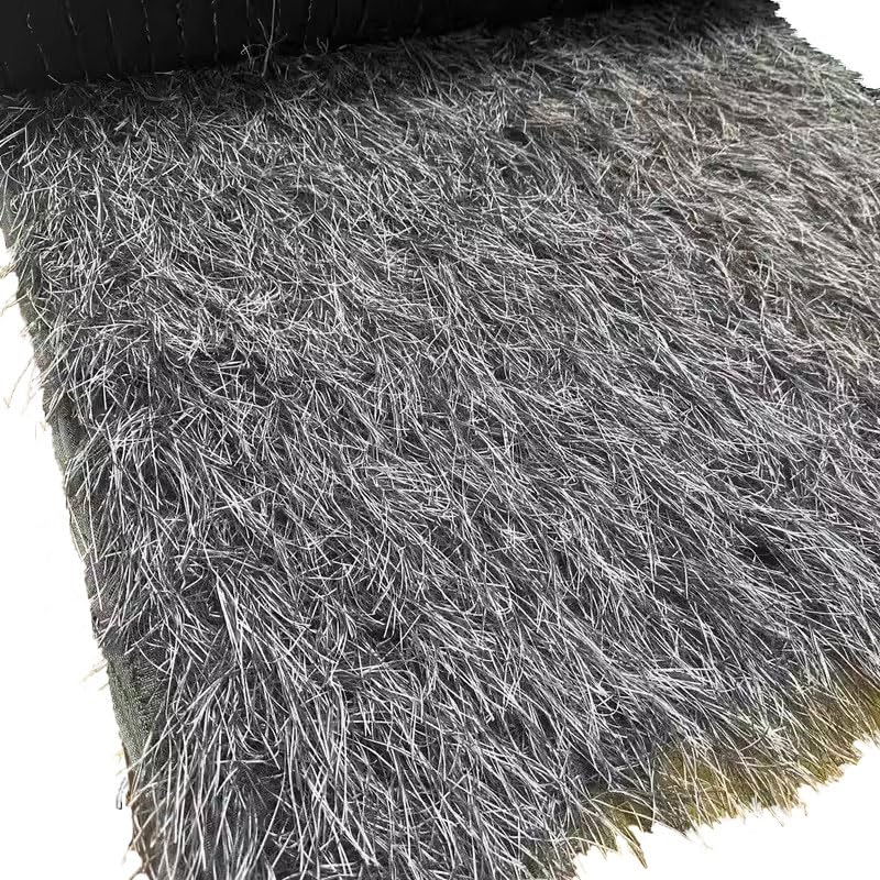 Chaume synthétique bicolore gris et jaune 0.5x1m pour toit abri