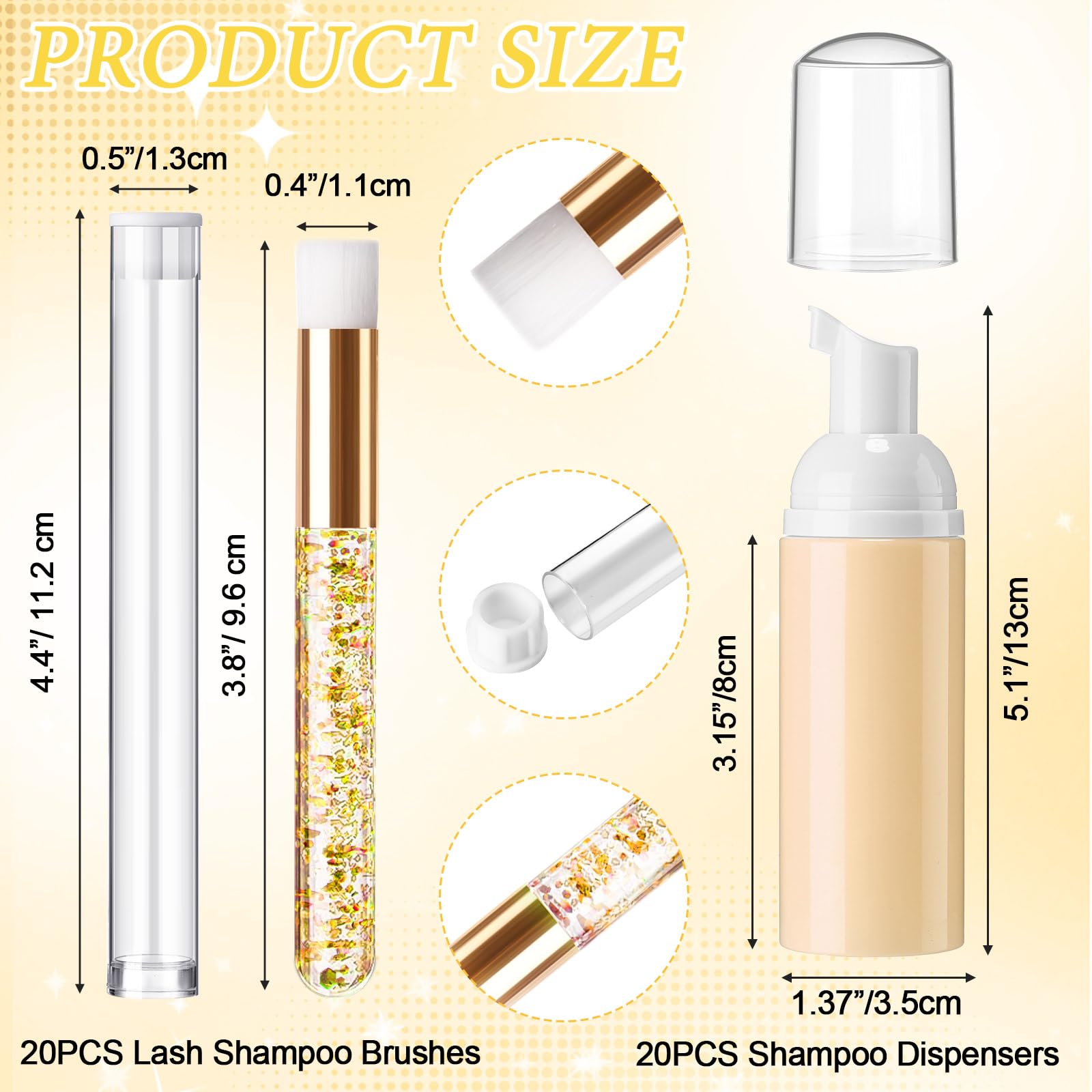 Zhehao 80-Piece Eyelash Extension Cleaning and Aftercare Kit