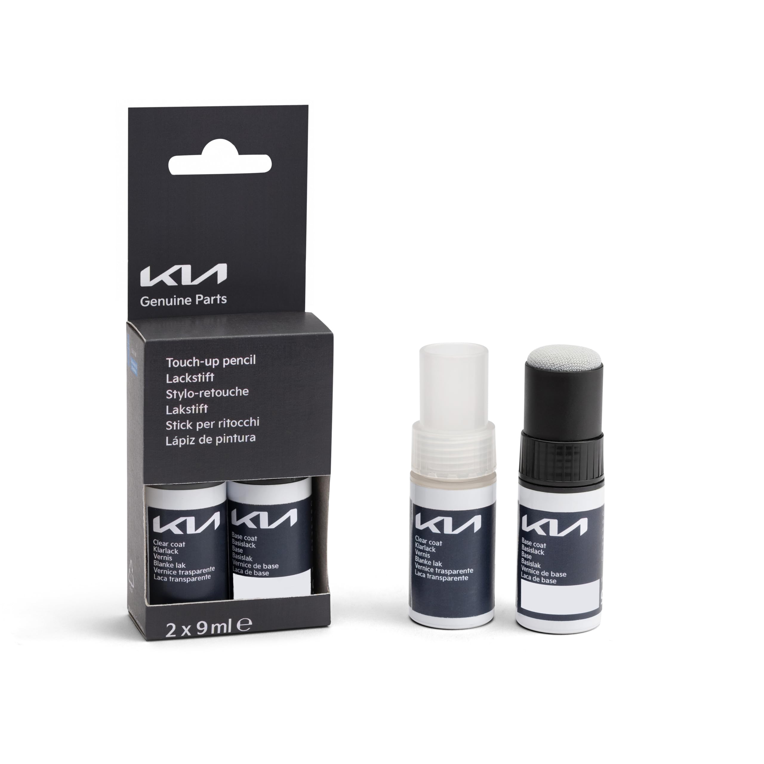 Kia Original Lackstift Set, 2 x 9ml, Klarlack und Basislack, Touch-up Pencil (SWP)