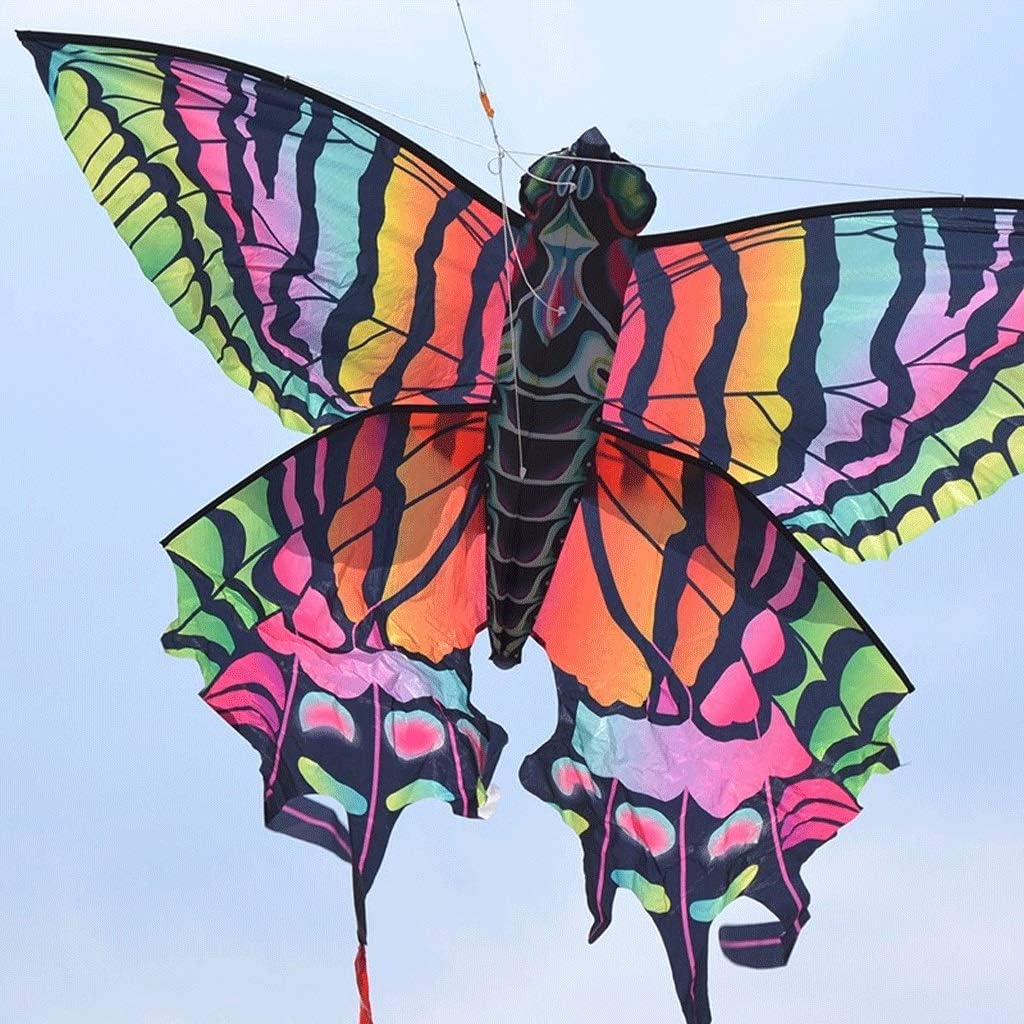 kites Kite new polyester cloth digital printing large outdoor creative long tail stereo simulation butterfly adult children stereo green butterfly with crystal wheel 500m stunt kite