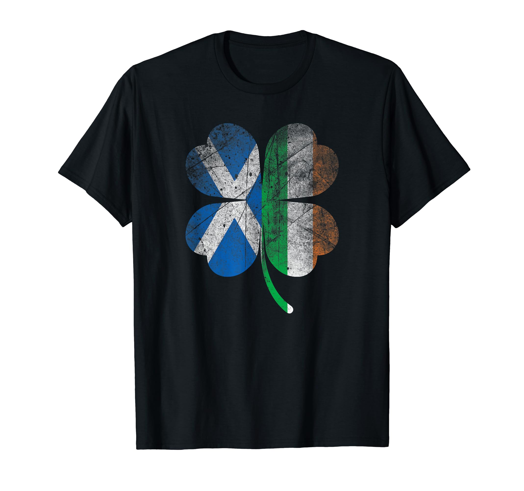Irish Scottish flag Shamrock Ireland Saint Patricks Day T-ShirtOEKO-TEX STANDARD 100