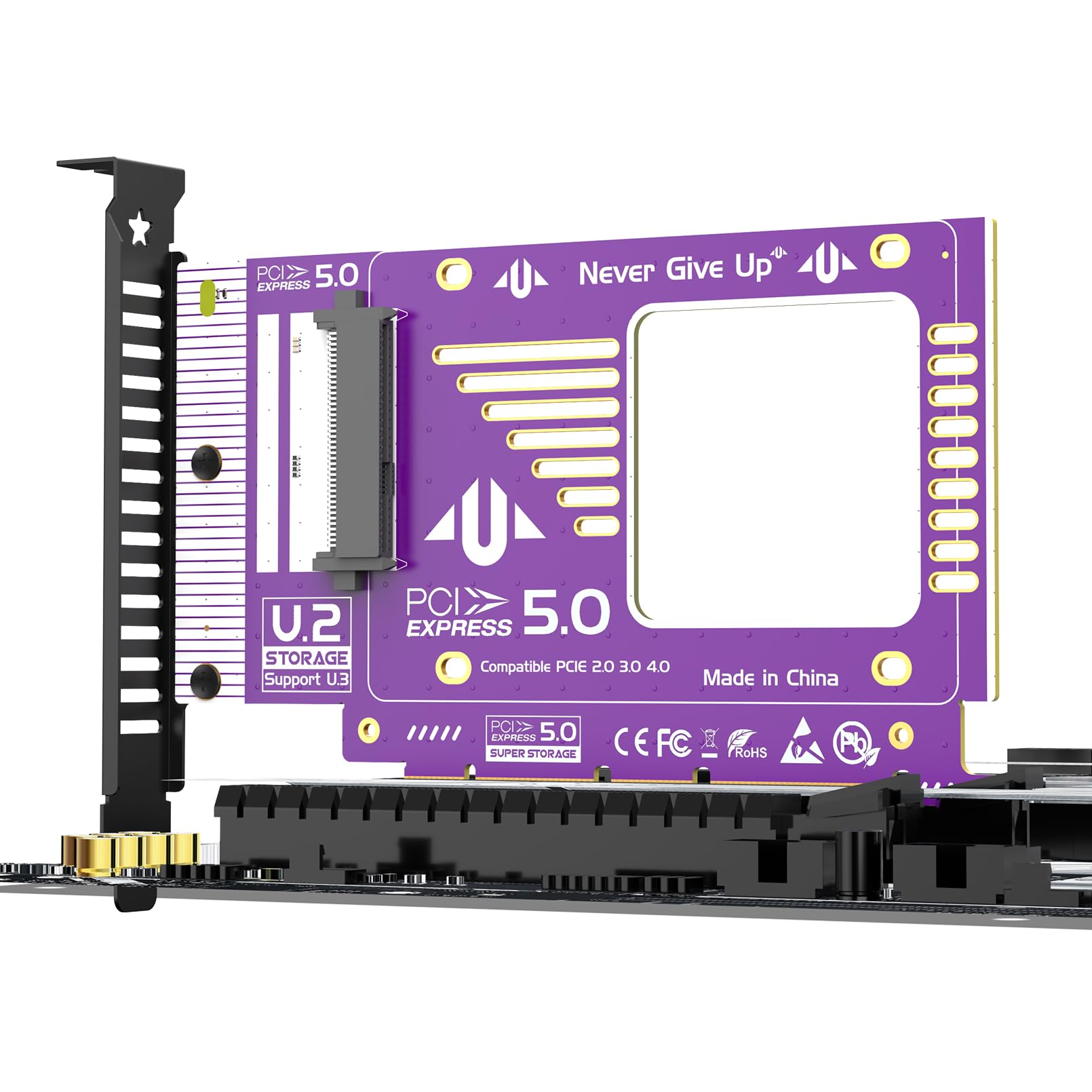 Amazon.co.jp: JEYI U.2 to PCIe 5.0 X4 アダプターカード 2.5インチ U
