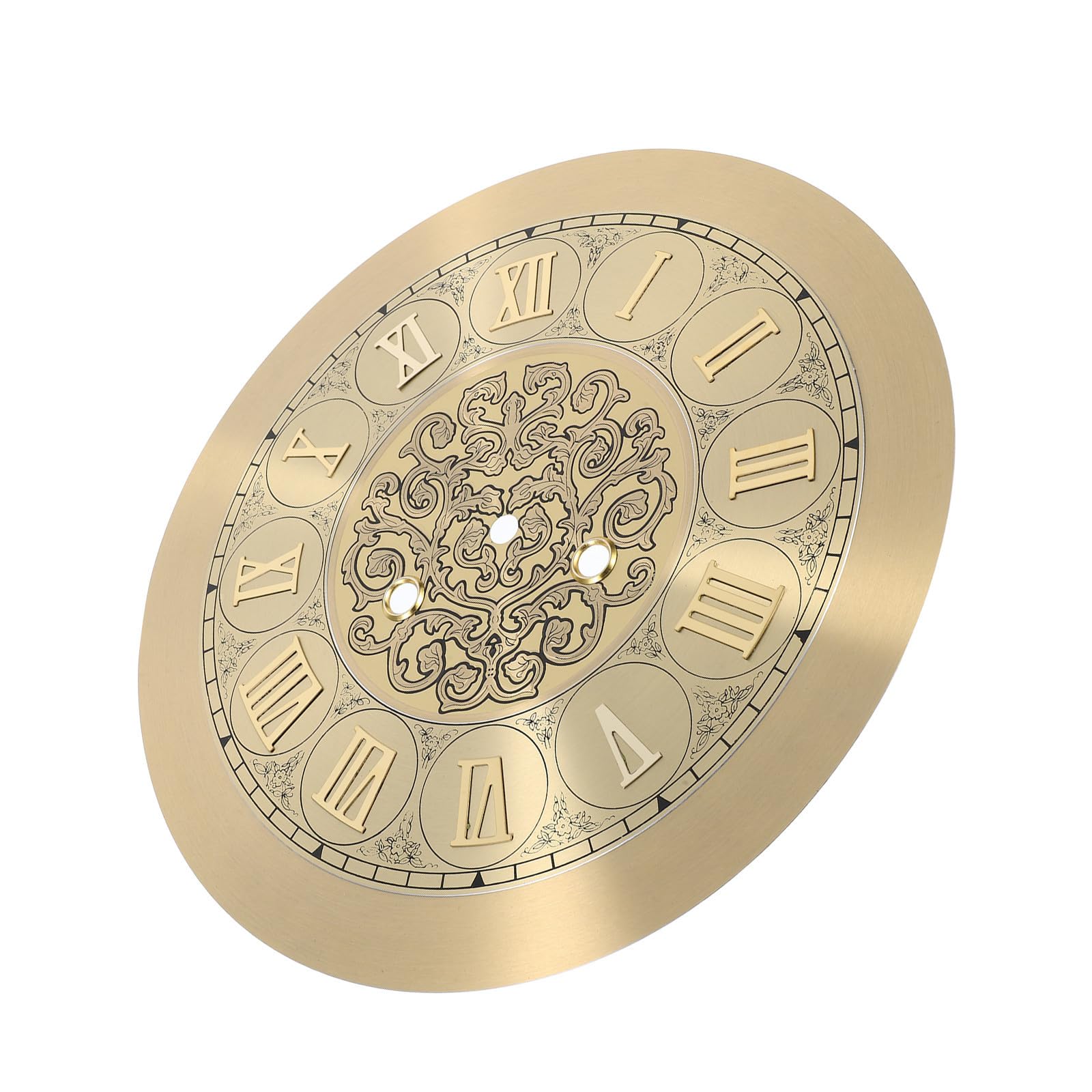 Esfera de reloj vintage dorada de metal con diseño redondo para coleccionistas
