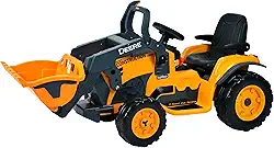 Mini Trator Infantil Eletrico Peg Pérego Deere Construction Loader 12v Laranja