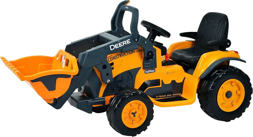 Mini Trator Infantil Eletrico Peg Pérego Deere Construction Loader 12v Laranja