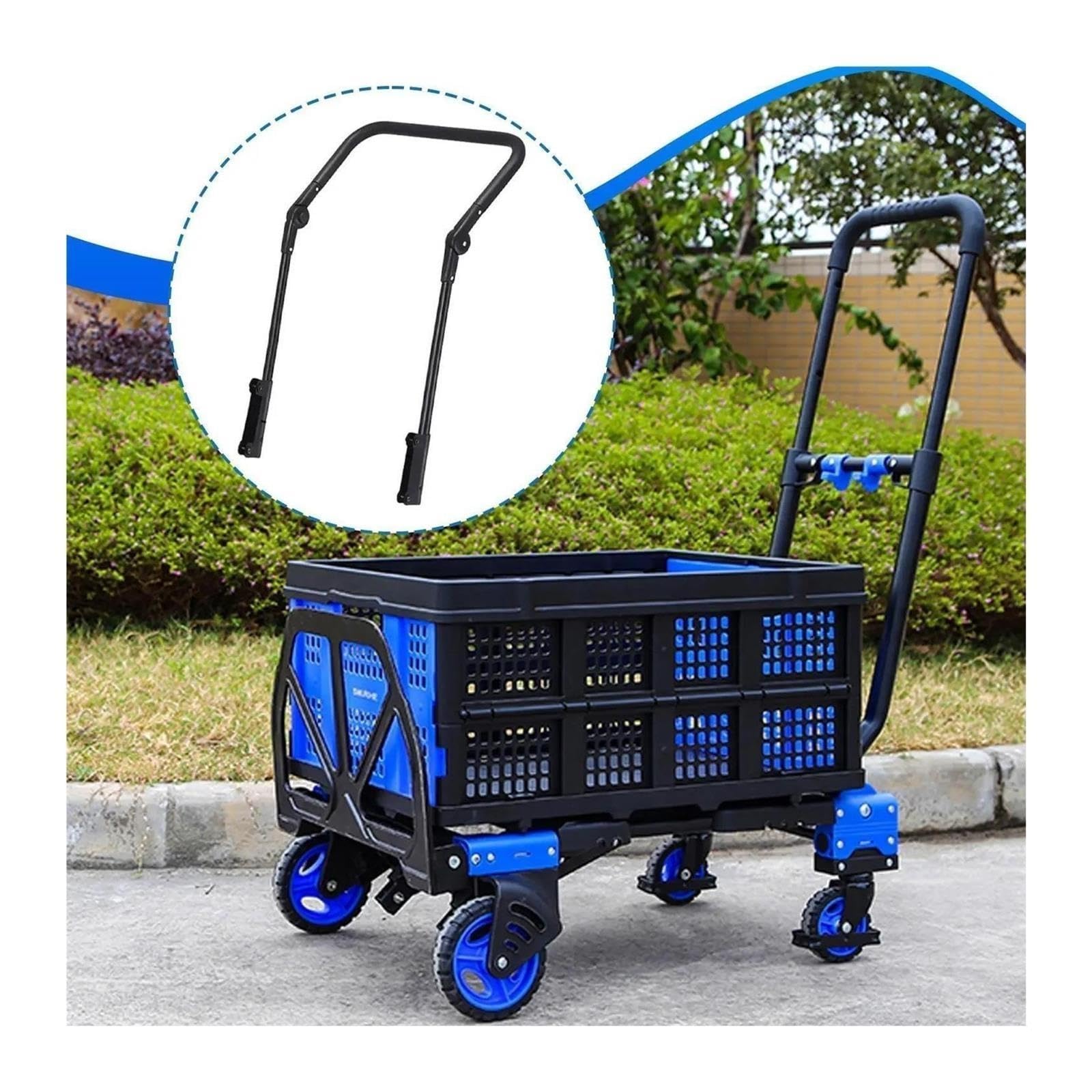 Asa Telescópica Asa de Carro Plegable Hierro Negro
