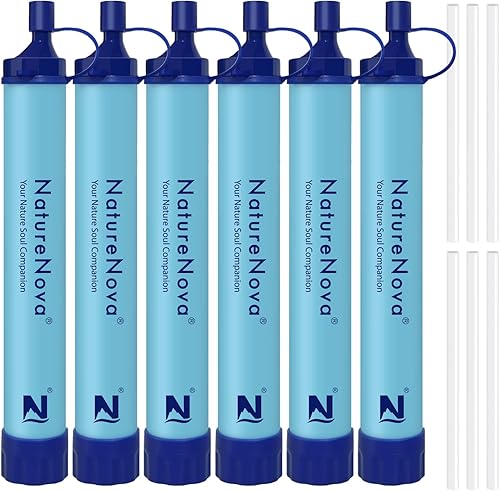 Miniatura 6 de Pajita Filtro de Agua Personal para Exteriores Filtración Portátil Equipo de Supervivencia de Emergencia Soluciones de Agua Equipo Táctico para