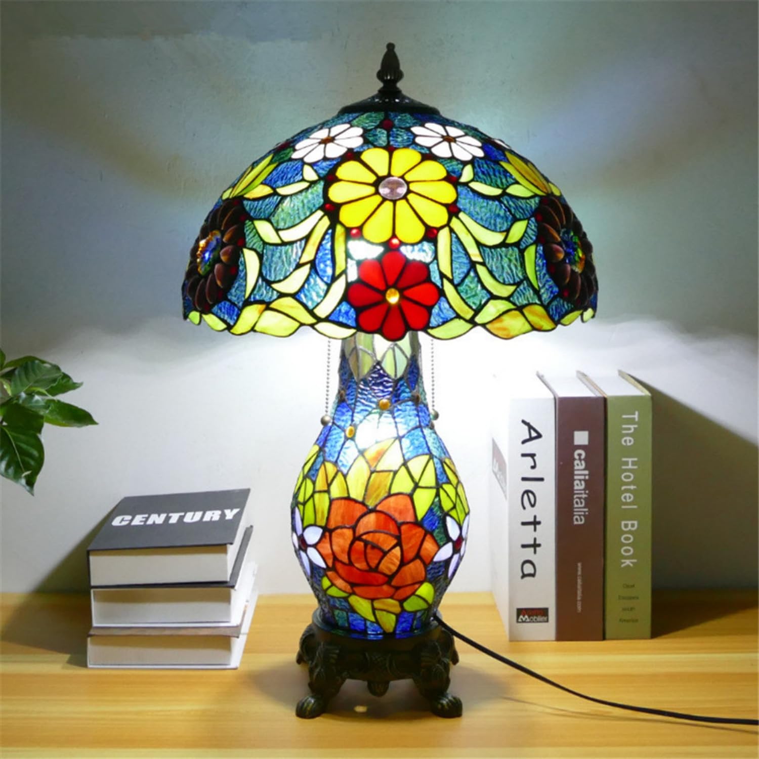 Lampada da tavolo in vetro stile americano Luce decorativa a LED (disegno 19)