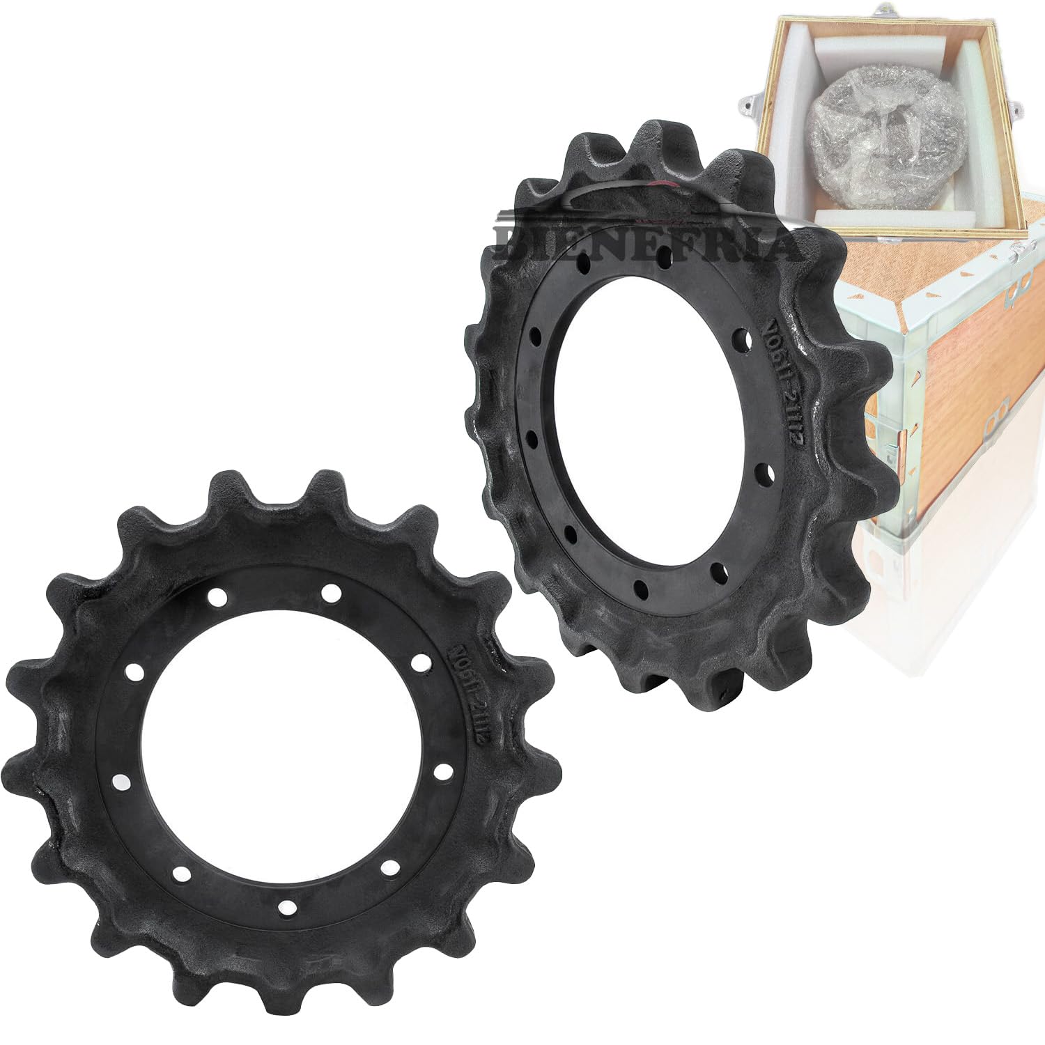 2pcs Rear Sprocket for Kubota SVL90 SVL95-2 SVL97-2 V0611-21112 Undercarriage