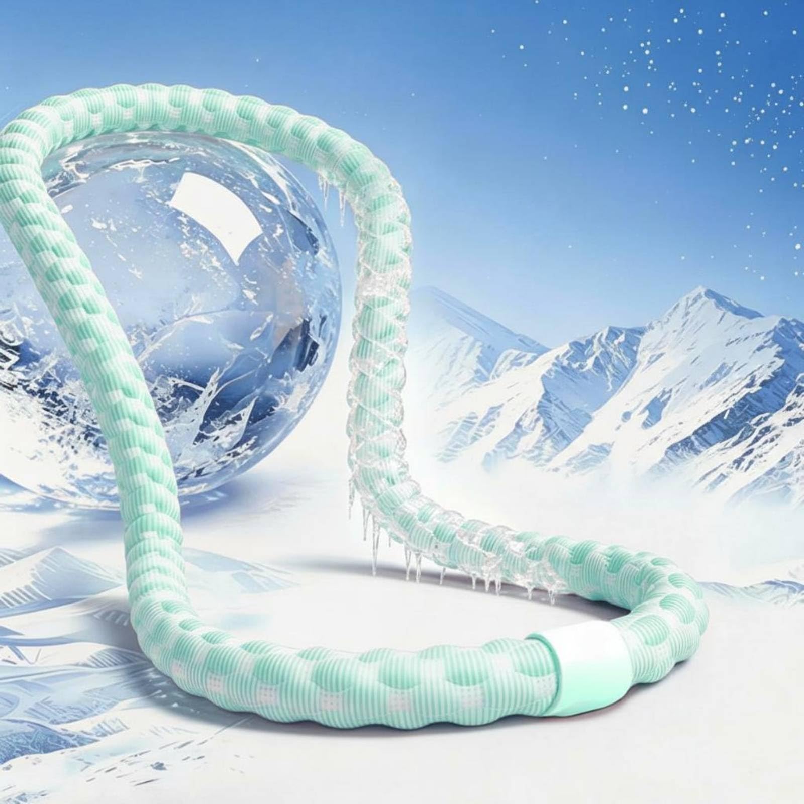 Women Fitness Hoop Aro Deportivo Aro, Rosa Cristal De Hielo, Modelo Avanzado - Sensación De Hielo Mejorada - 5 Libras