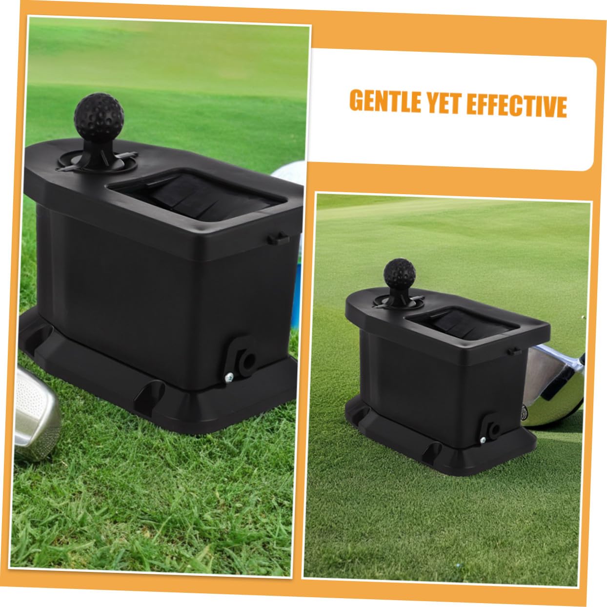 Limpiador De Golf para Balones y Palos Herramienta De Limpieza Portátil Kit De Limpieza Desmontable para Exteriores Color Negro