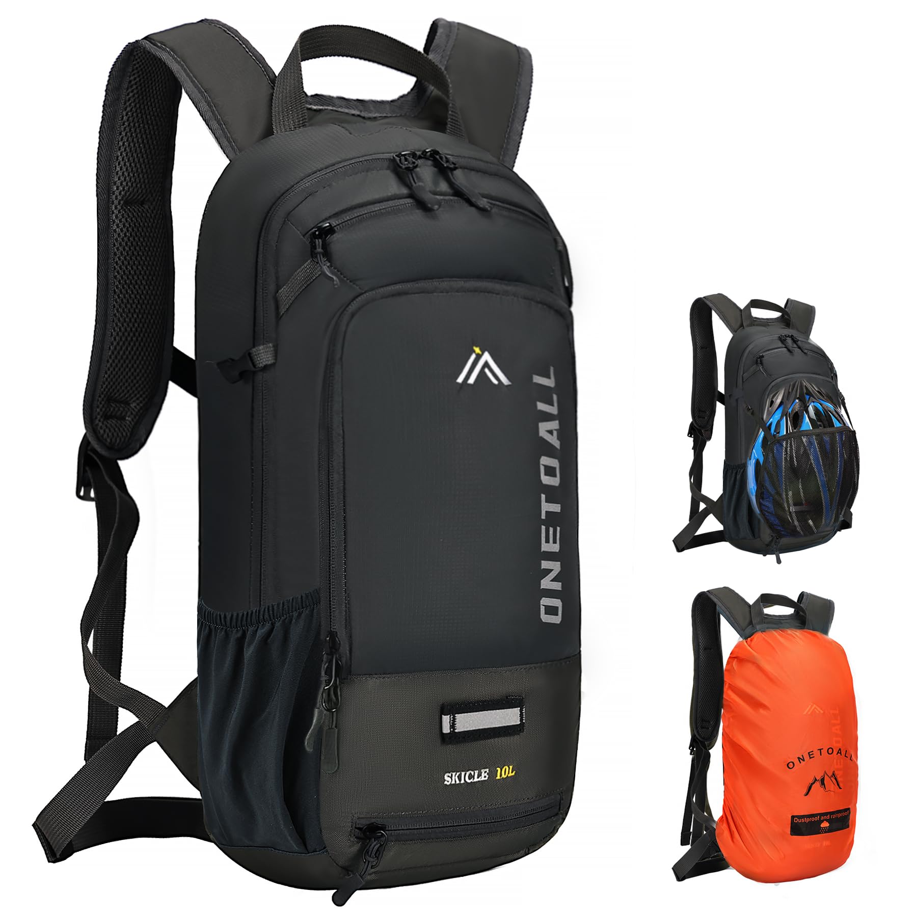 LOCAL LION Sac à Dos de Vélo 10L Sac Vtt Homme Femme Sacs à Dos de Ski pour Cyclisme Randonnée Voyage Sport Course Bicyclette Camping Ultraléger Respirable