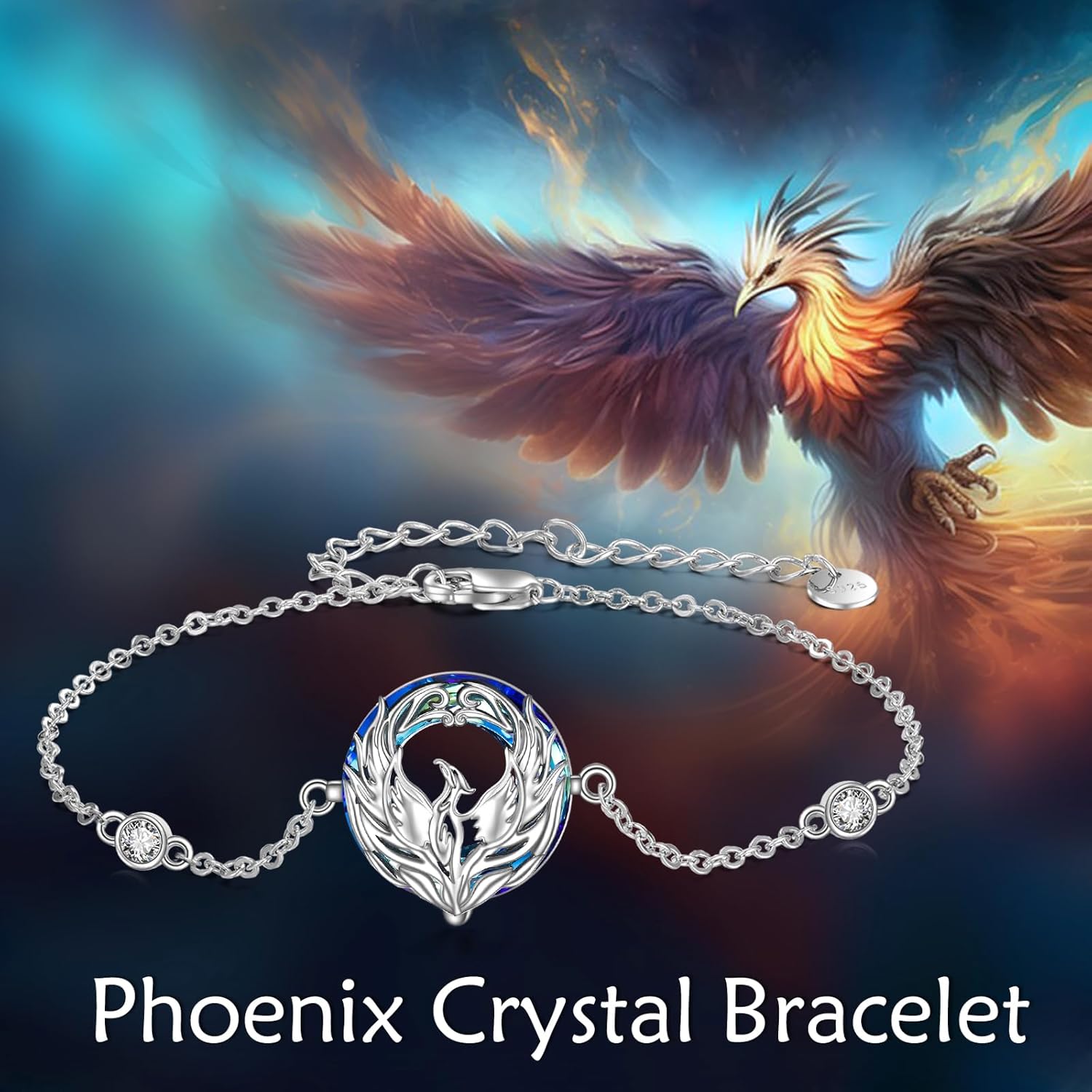 AXELUNA 925 Sterling Silver Fashion Bracelet for Women Adjustable Fine Jewelry Gifts for Mom Wife Her