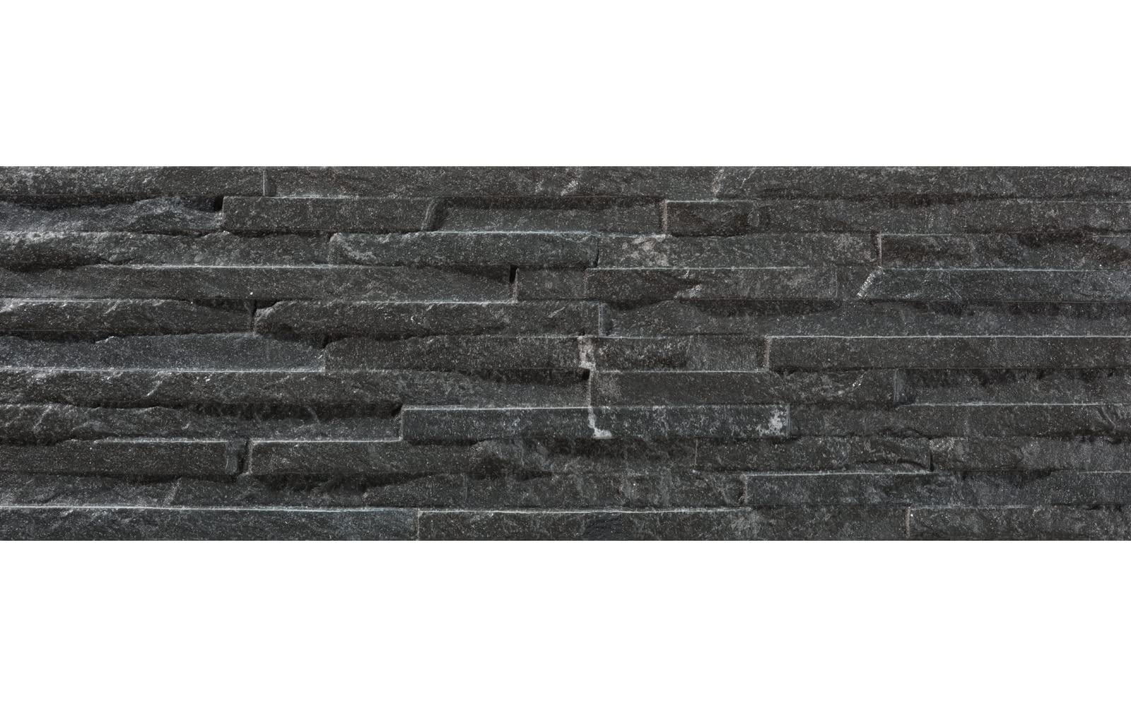 Go Bathrooms Black Avi Split Face Tile | Wall Brick Effect Tile | Porcelain Matt Finish | Cut Sample