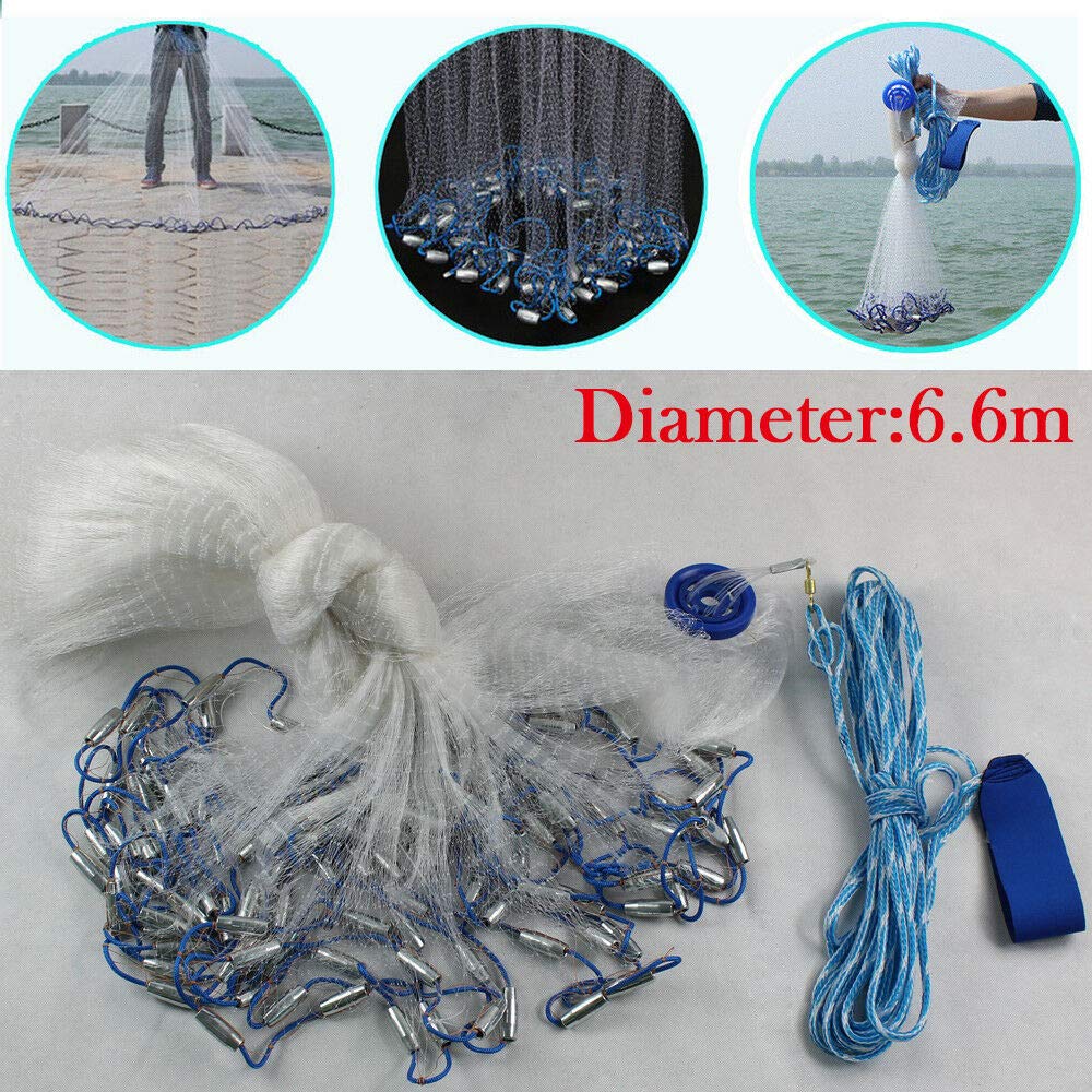 Red de pesca monofilamento, red de pesca de malla, estilo americano, accesorio de pesca