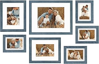 Golden State Art, Gallery Wall Frames, 11x14, 8x10, 5x7 Multiple Photo F...