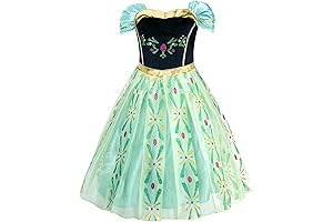 Glamorous Green Princess Cosplay Dress for Girls