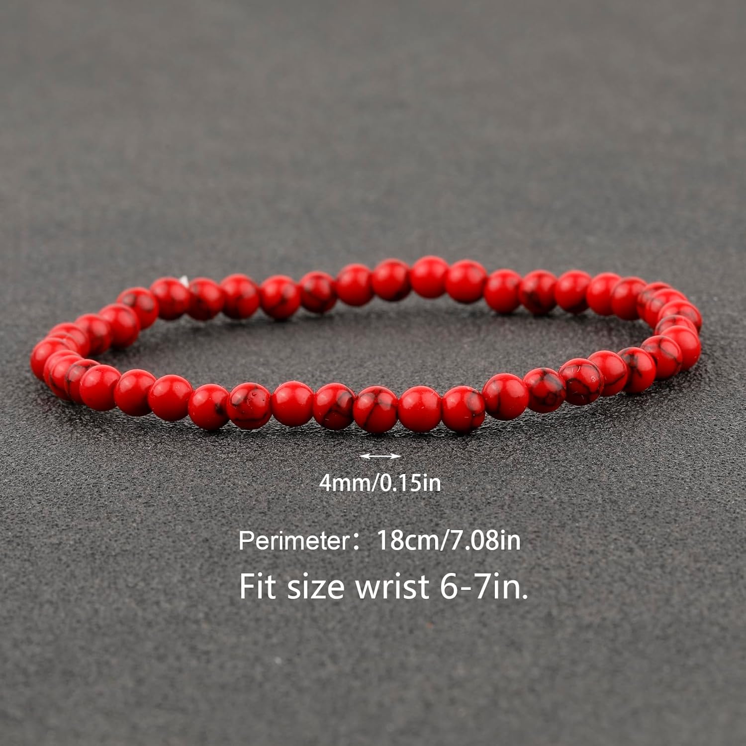 KIKILA 4mm Mini Gemstone Energy Bracelets Crushed Stone Beaded Bracelet Natural Stone Charm Beaded Small Couples Bracelets for Women - Image 5