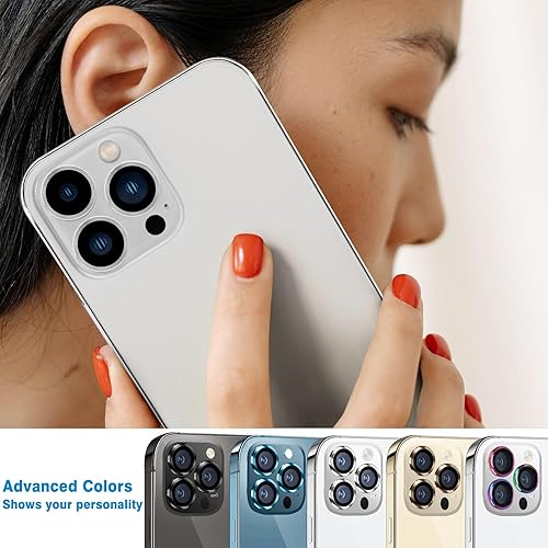 Miniatura 6 de Protector de lente de cámara compatible con iPhone 12 Pro Max, protector de pantalla de vidrio templado 9H antiarañazos, protector de pantalla