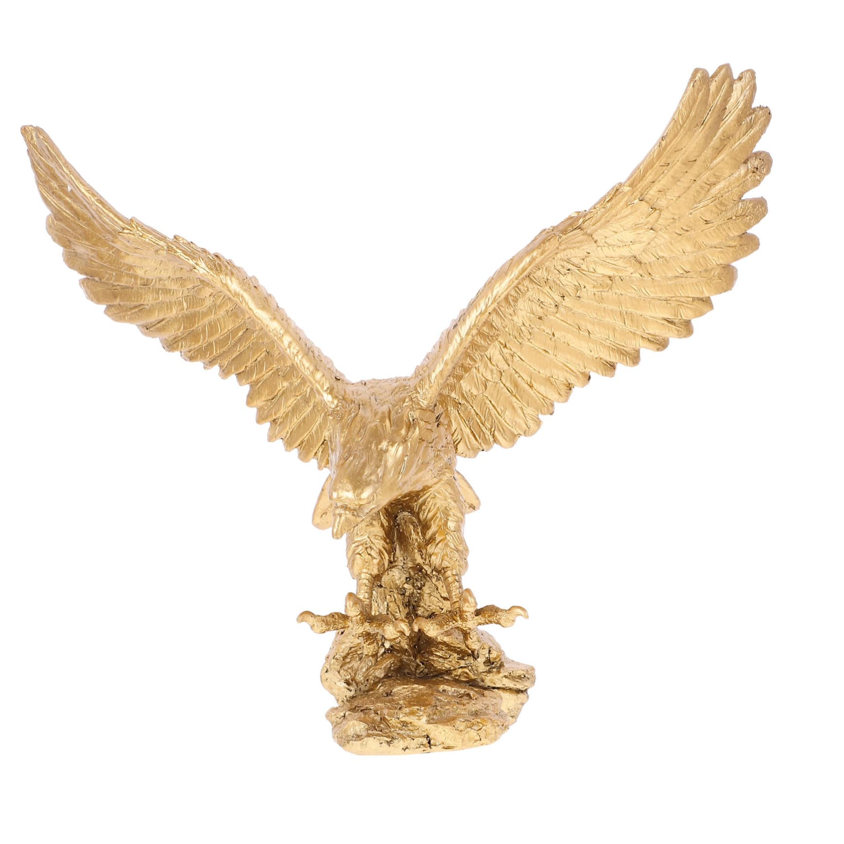 Figurine d'aigle dorée remédiant au manque de relief d'un salon
