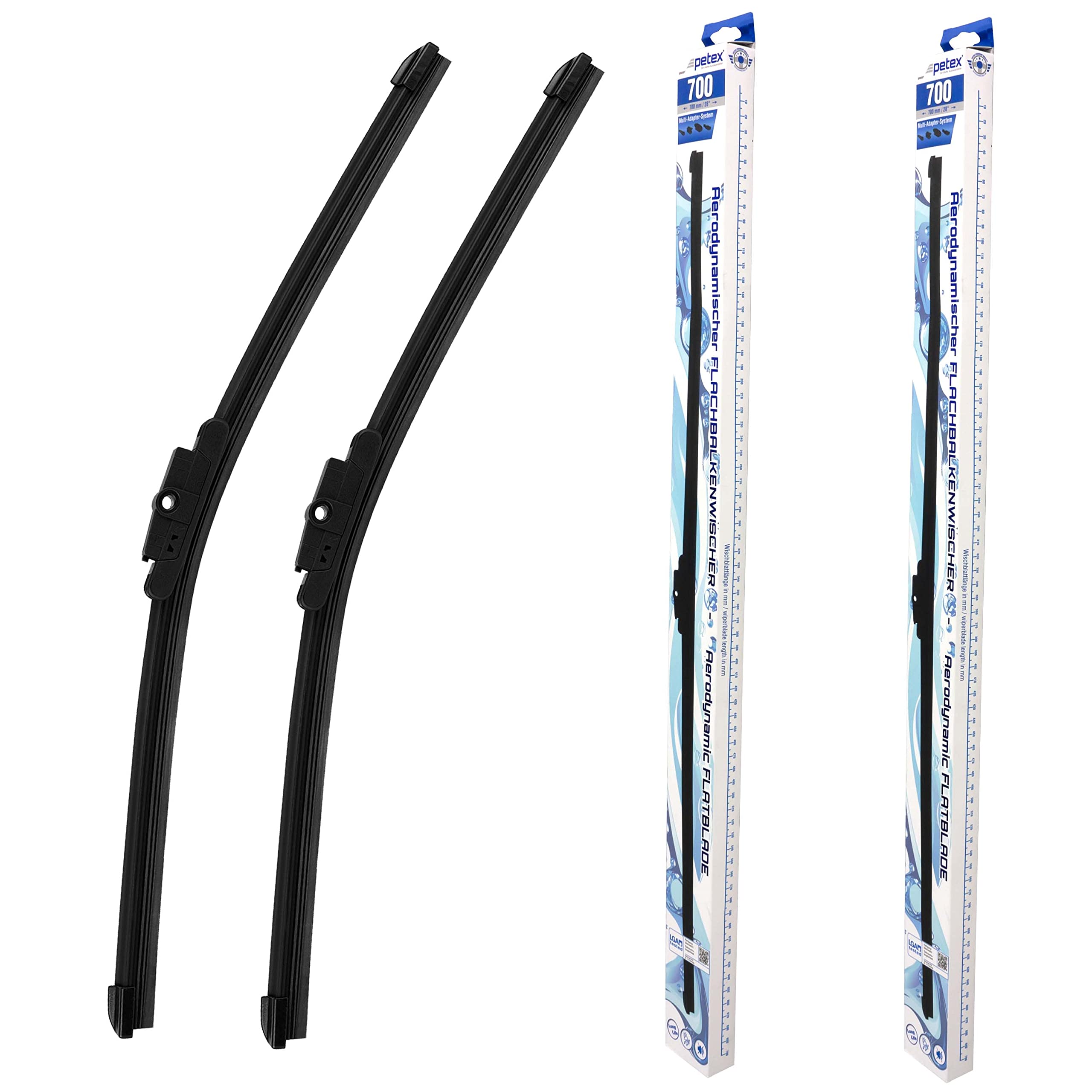 PETEX Windscreen Wipers Length 700 mm/700 mm - Front Windscreen Set
