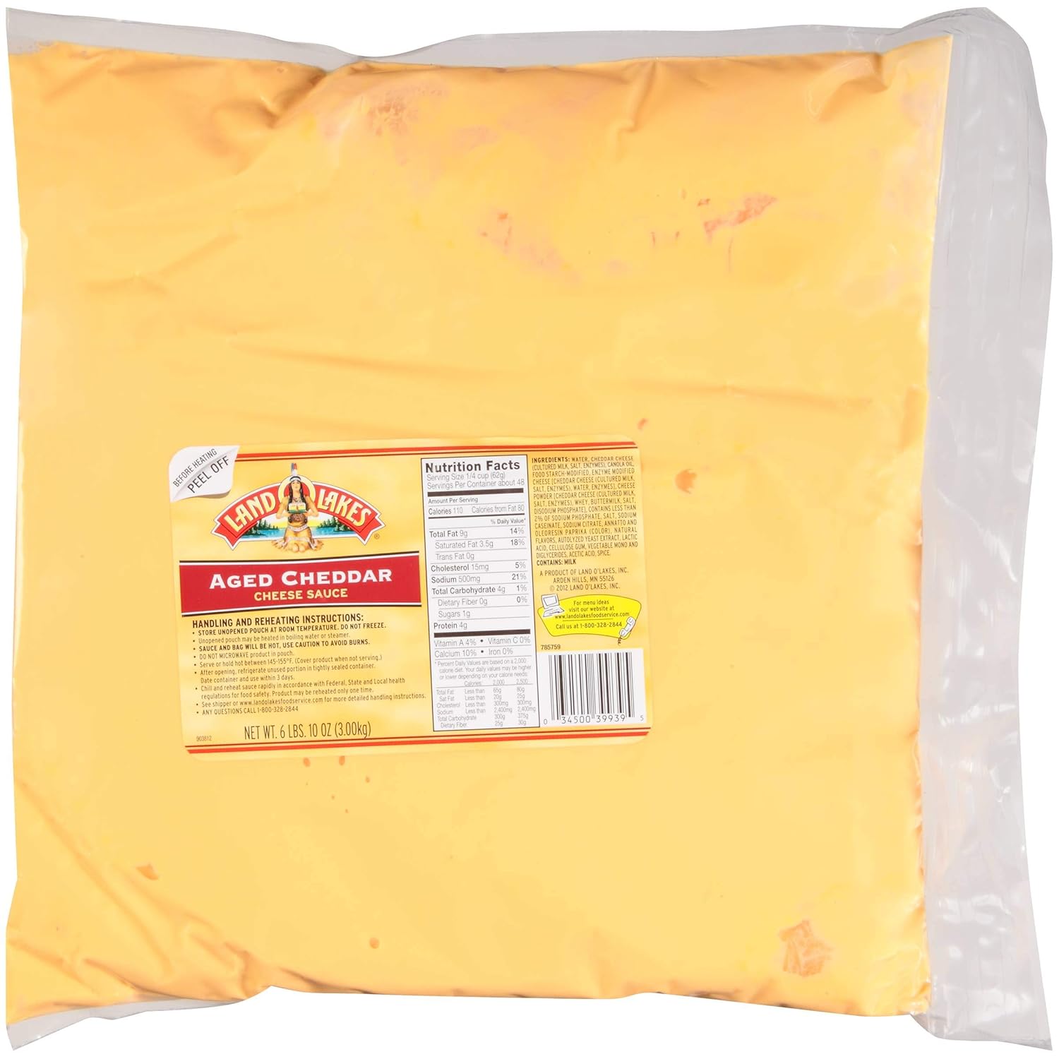 Trans Fat Free Aged Cheddar Cheese Sauce in Pouch, 106