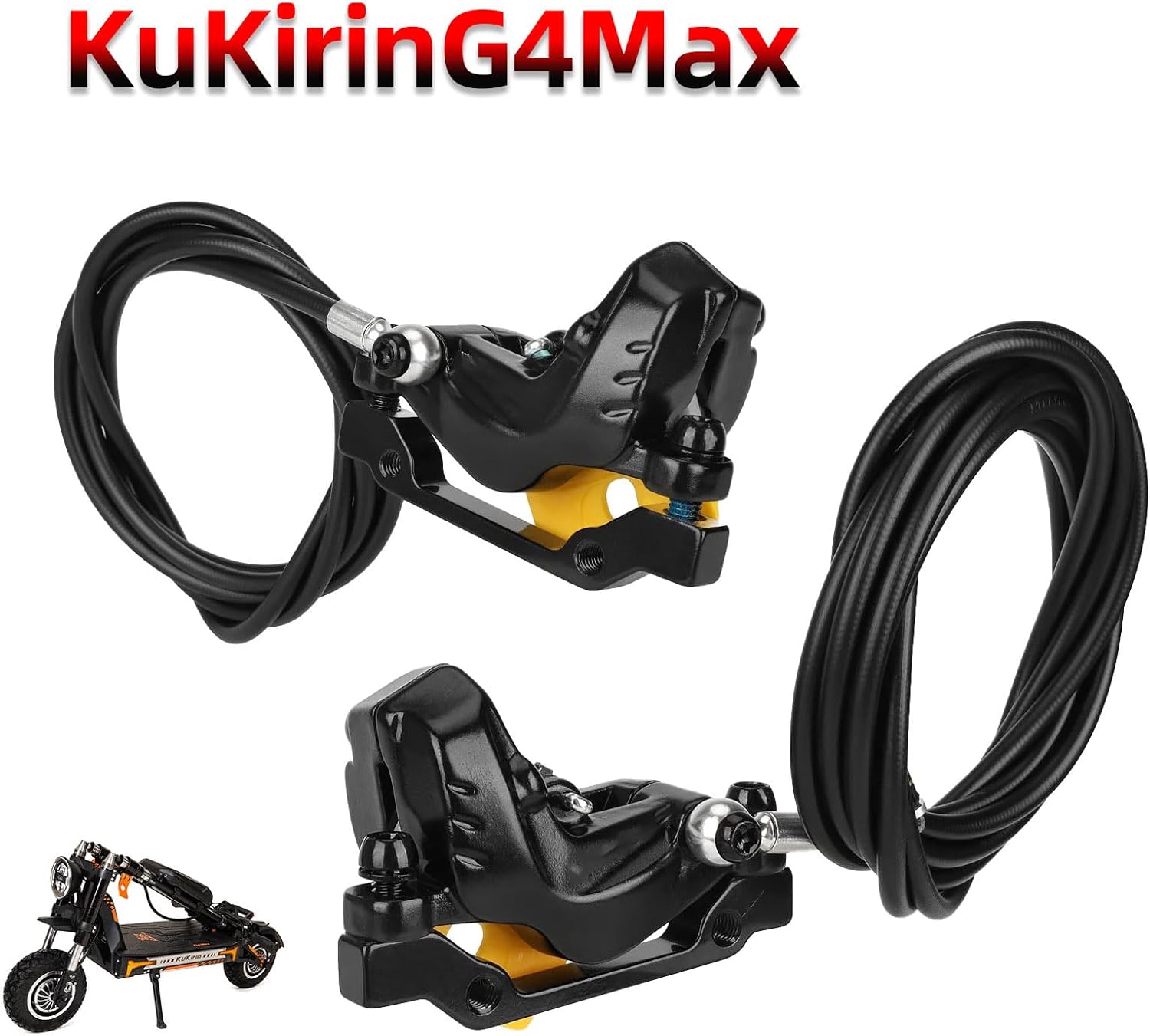 Strong Braking Hose 4 Piston Caliper Technology Quick Response Designs Accuracy Brake Hose for Kukirin G4max Use Weather Motorcycle Brake Cable