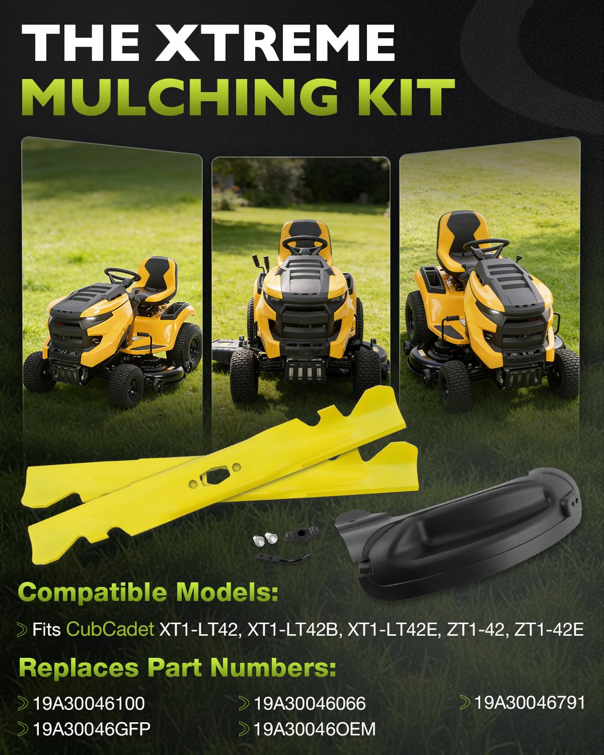 HQPASFY Kit de mantillo de 42 pulgadas con centro de diamante