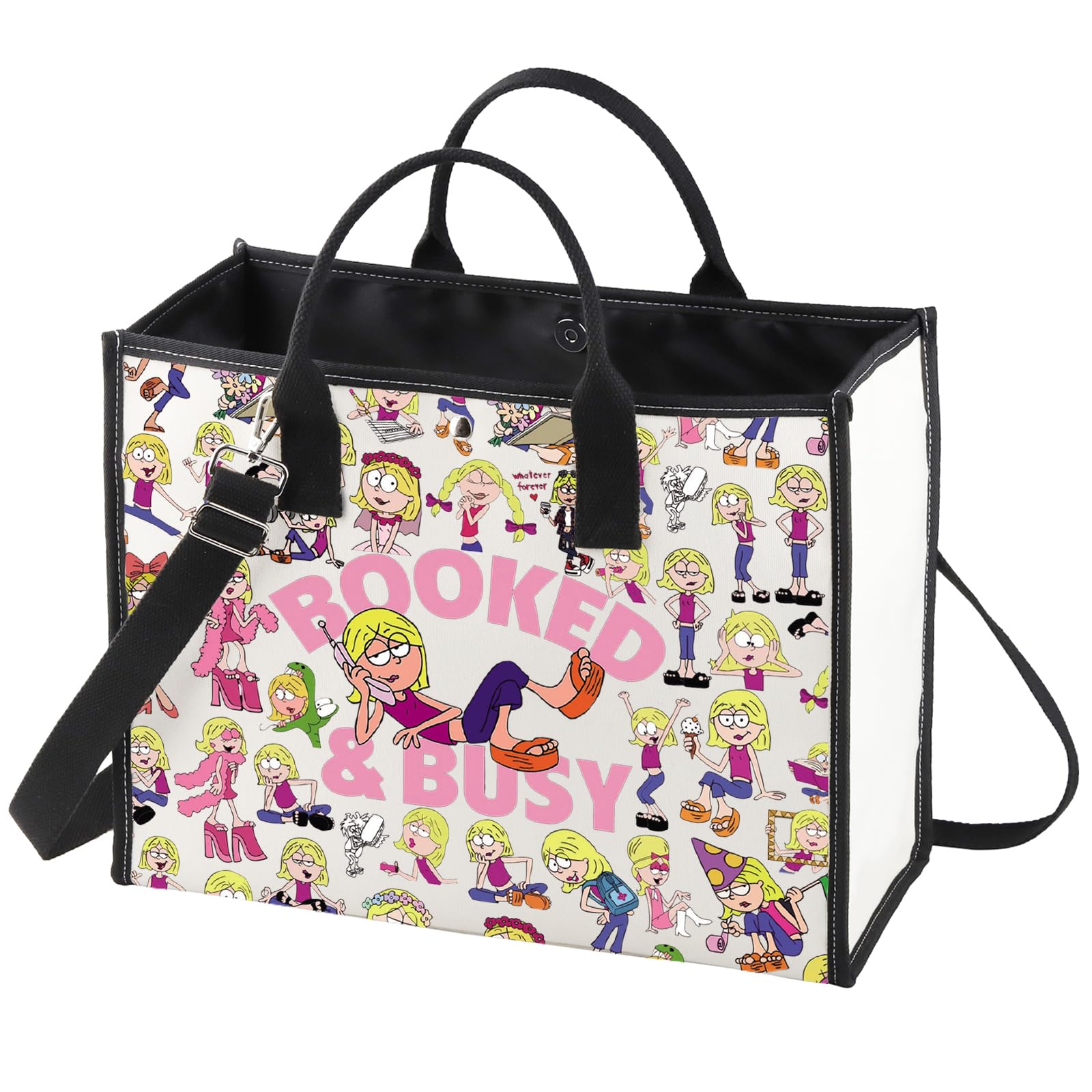 WZMPA Lizzie Fans Cosmetic Makeup Bag Lizzie Cartoon Inspired Gift Booked Lizzie Zipper Pouch Bag For TV Series Fans (Booked BG)