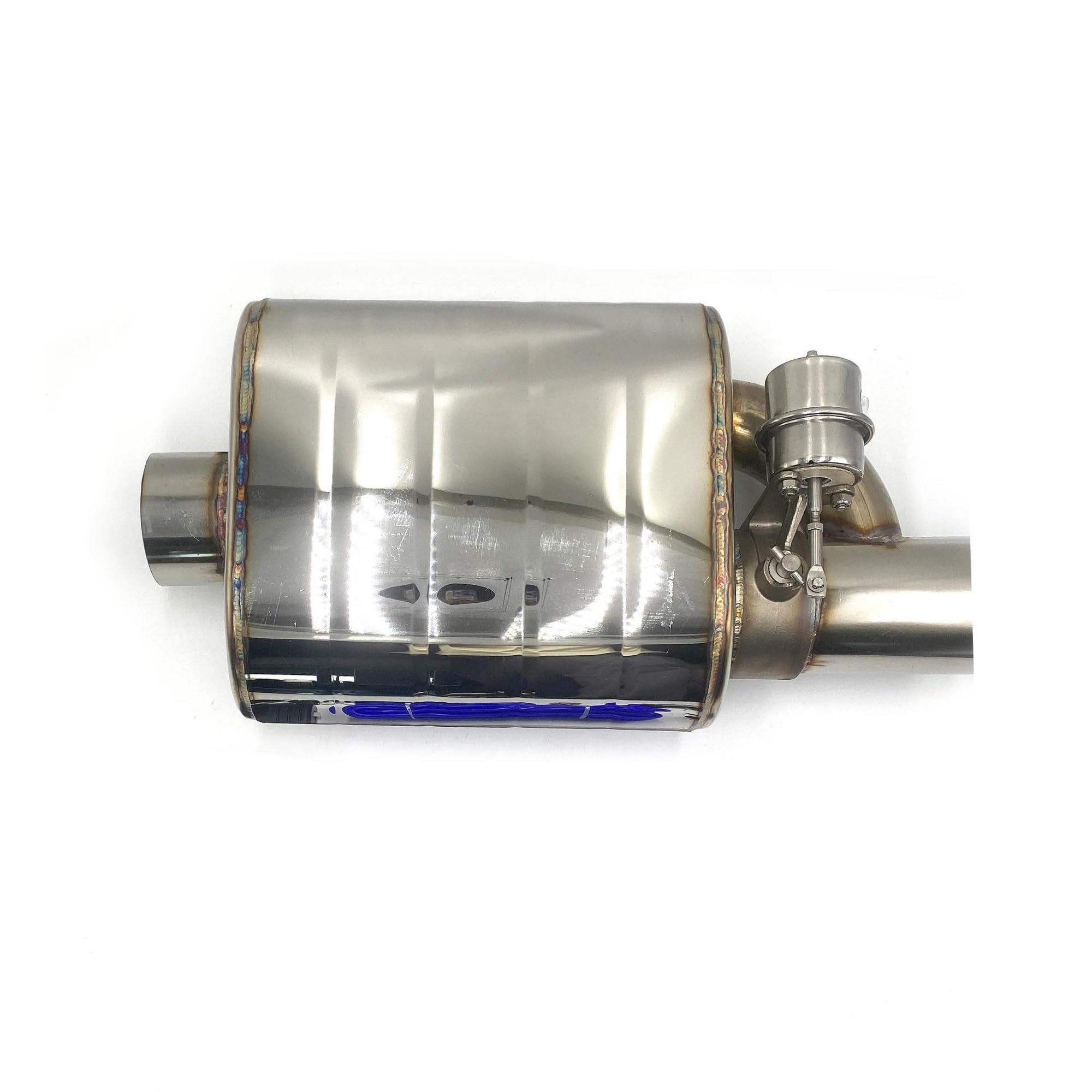 Terminales de Escape Kit Tubo Escape Con Válvula Vacío Automóvil 51/63/76Mm Silenciador Variable Control Remoto Universal Acero Inoxidable Silenciador Trasero Coche(63MM Left A)