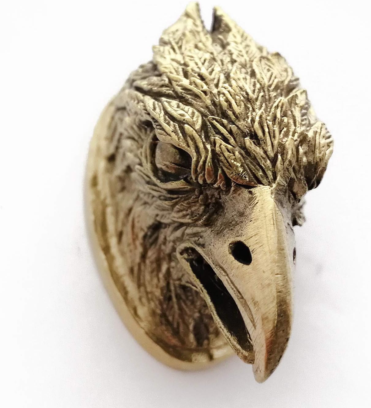 CooB Hunting Knife Finger Guard Bolster & Pommel Animals Set Bald Eagle for Custom Knife Knives Making Handle, DIY Hand-Casted Solid Metal Knife Supplier Accessories (Bronze)