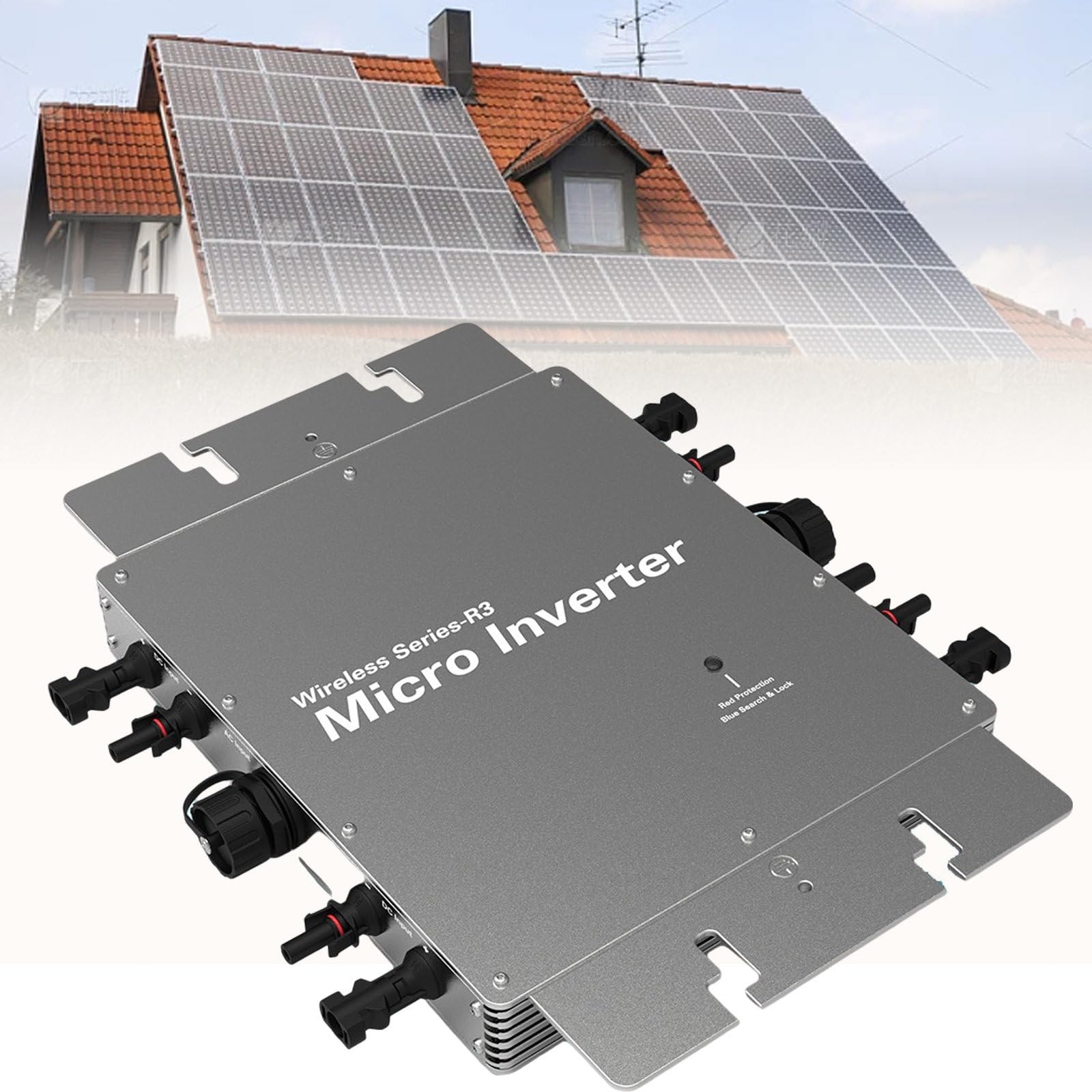 Mikroinwerter solarny 1200W Inwerter sieciowy Mikroinwerter Mikroinwerter sieciowy Solarny Mikroinwerter sieciowy Sterowanie WiFi Automatyczna identyfikacja Mikroinwerter DC na AC 120 230V Wodoodporny
