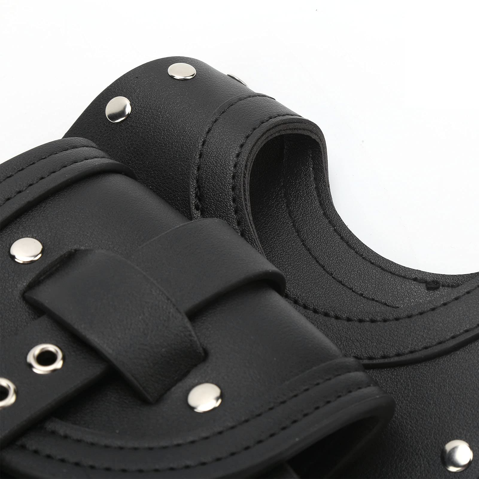Borsa da Serbatoio Per Moto, Protezione Per Serbatoio del Gas, Copertura della Borsa del Serbatoio del Carburante, in Pelle Artificiale Nera, Adatta Per XLX1000 XL1200X XLH883