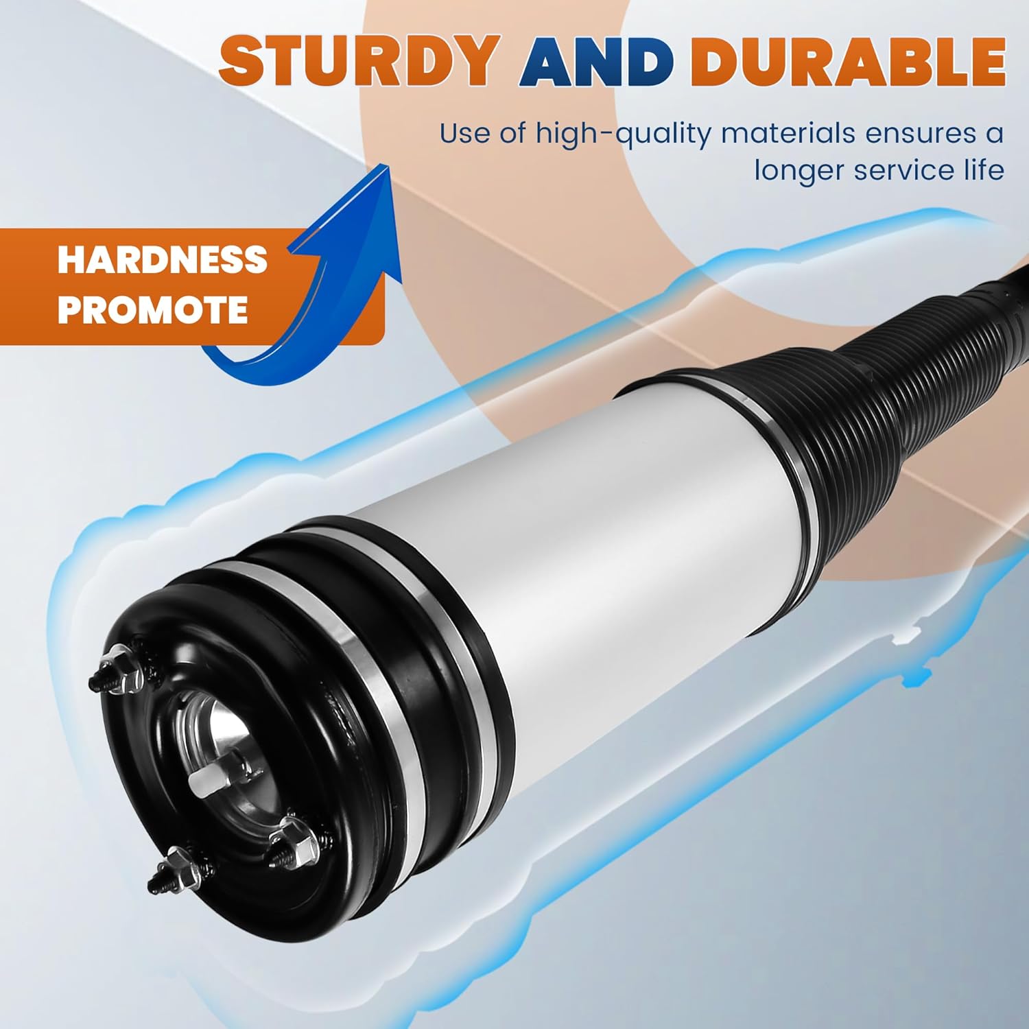 Rear Air Suspension Strut Spring Shock Absorber Compatible for 2000-2006 Mercedes Benz S Class S430 S500 S600 S55 S65 AMG W220, Replaces# 2203205013