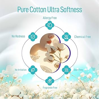 Gothicbride Disposable Face Towel Dry Wipes, 100% Cotton