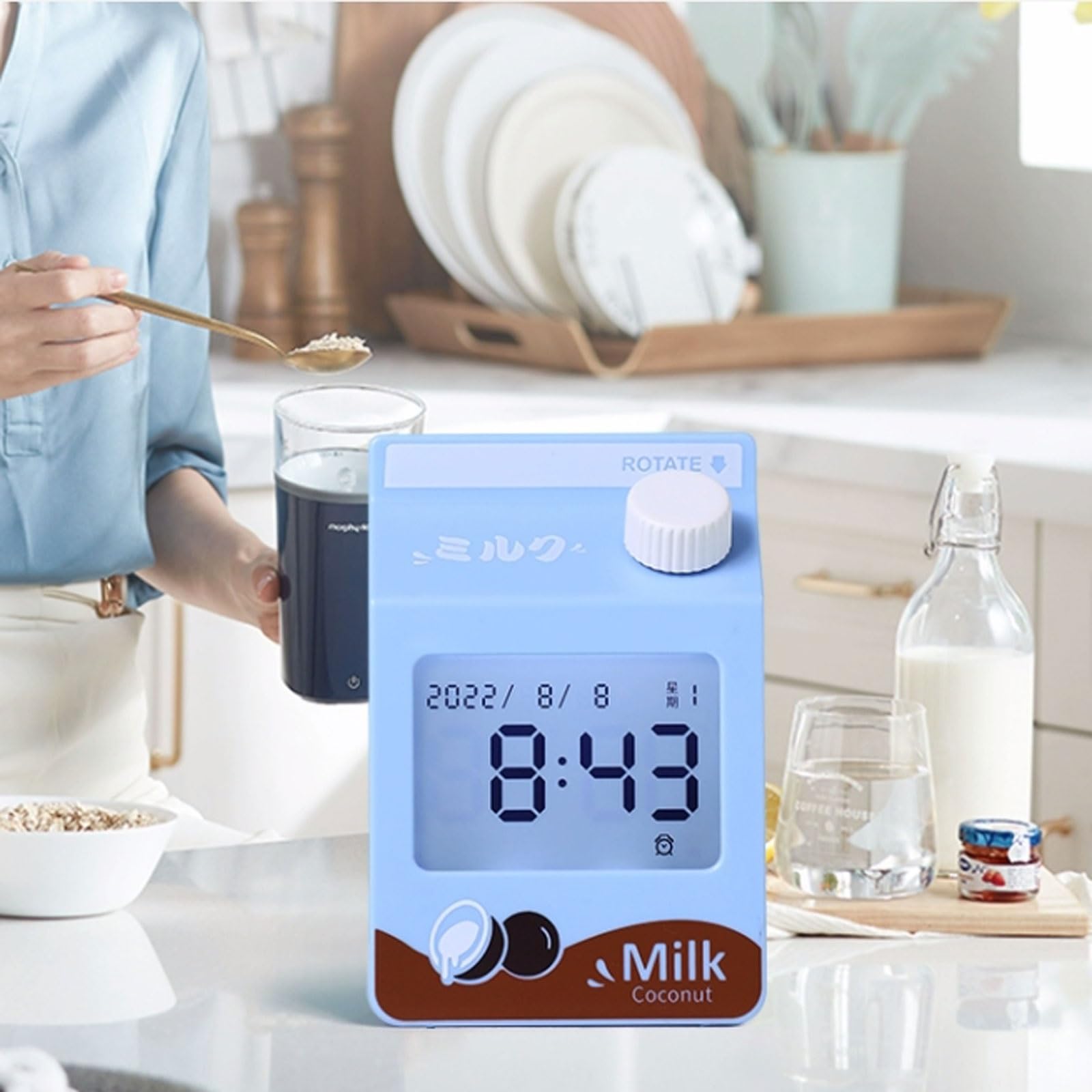 Digitaler Timer, digitaler Timer, leiser 99-Minuten-Countdown-Timer, Zeitmanagement-Tool for Kinder mit Wecker, Küchentimer for Kochen, Zeiterinnerung for Klassenzimmer, Kinderlehrer, Fitness-Visual-T