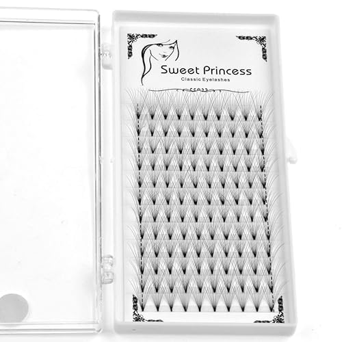 Miniatura 4 de 120 pestañas postizas de 10 raíces individuales en racimo de pestañas postizas de 0.003 in de grosor de 0.003 in, rizo D, volumen de pestañas