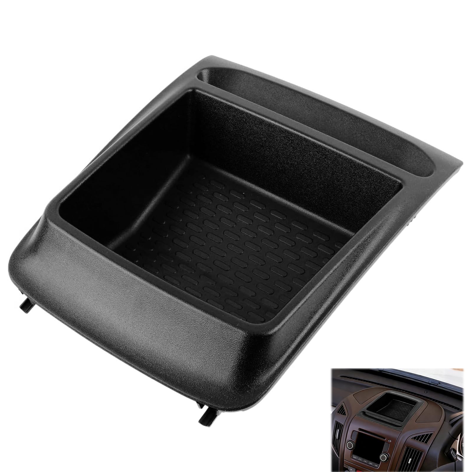 Caja de almacenamiento para tablero de instrumentos de auto compatible con Peugeot Boxer con FIAT Ducato con Citroen Relay (2014-2025), almacenamiento de tablero - Negro