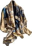 Womens 100% Large Mulberry Silk Scarf Long Satin Scarf Fashion Designer Scarf Lightweight Wraps