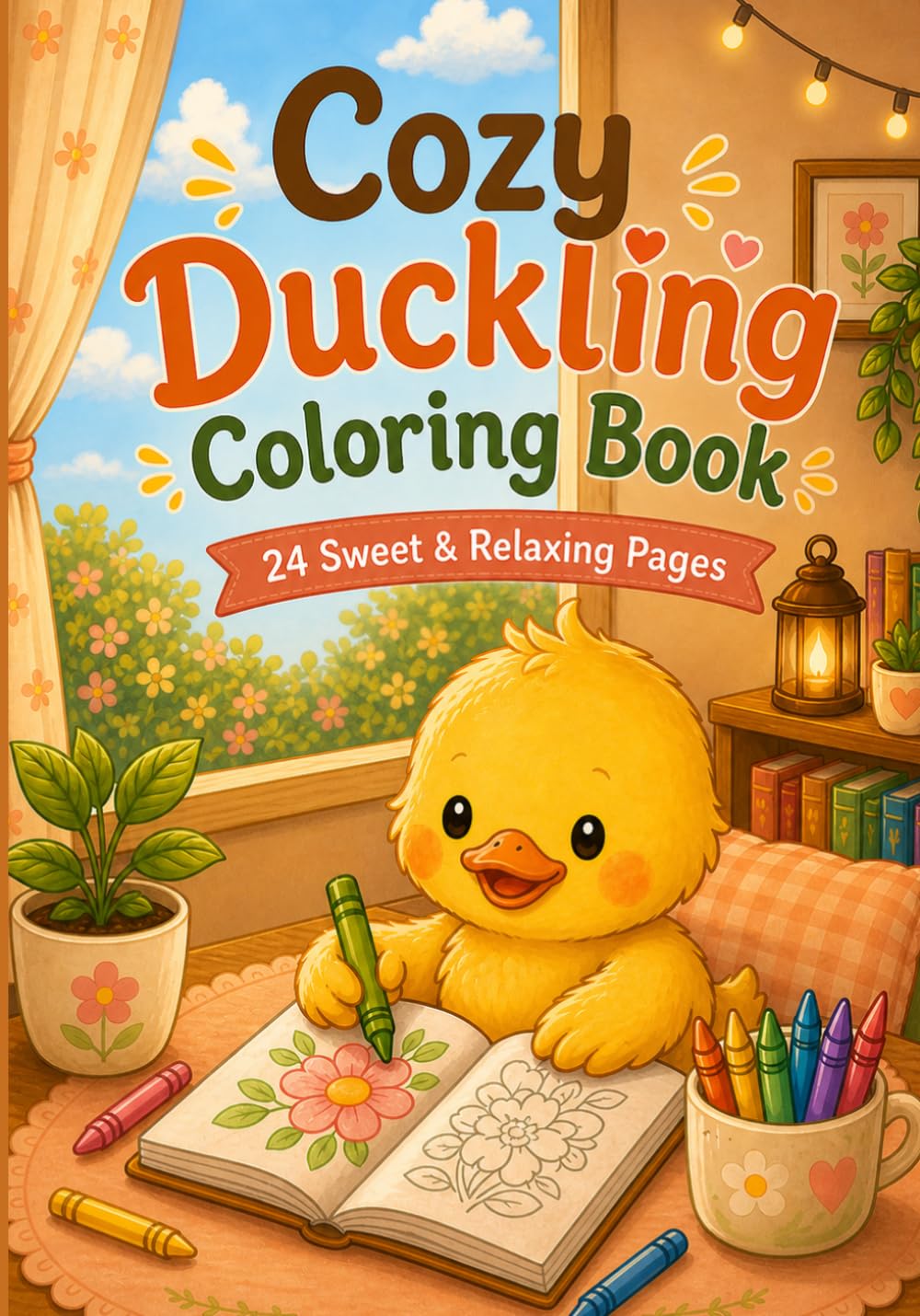 Cozy Duckling Coloring Book: 24 Sweet and Relaxing Pages