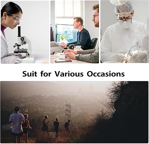 Miniatura 7 de Feaglo Lentes de seguridad, antivaho para mujeres y hombres, bloqueo de luz azul, elegantes gafas de protección para los ojos, escudo lateral